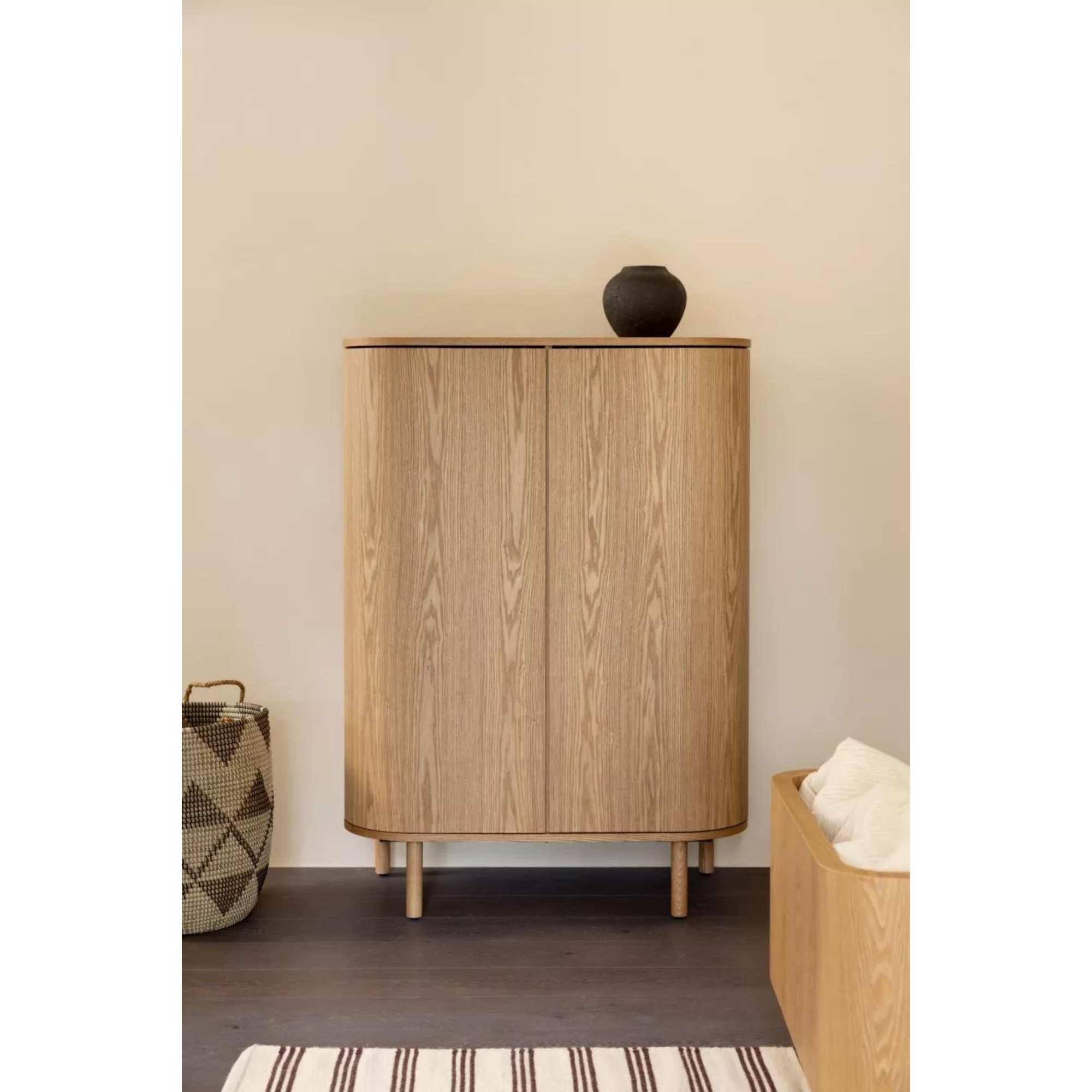 Quax wardrobe Flow Clay & Oak - 3 doors