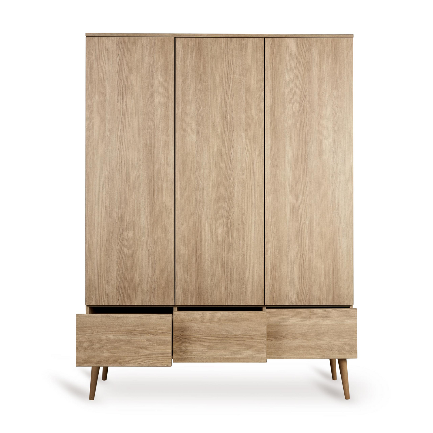 Quax wardrobe Flow Clay & Oak - 3 doors