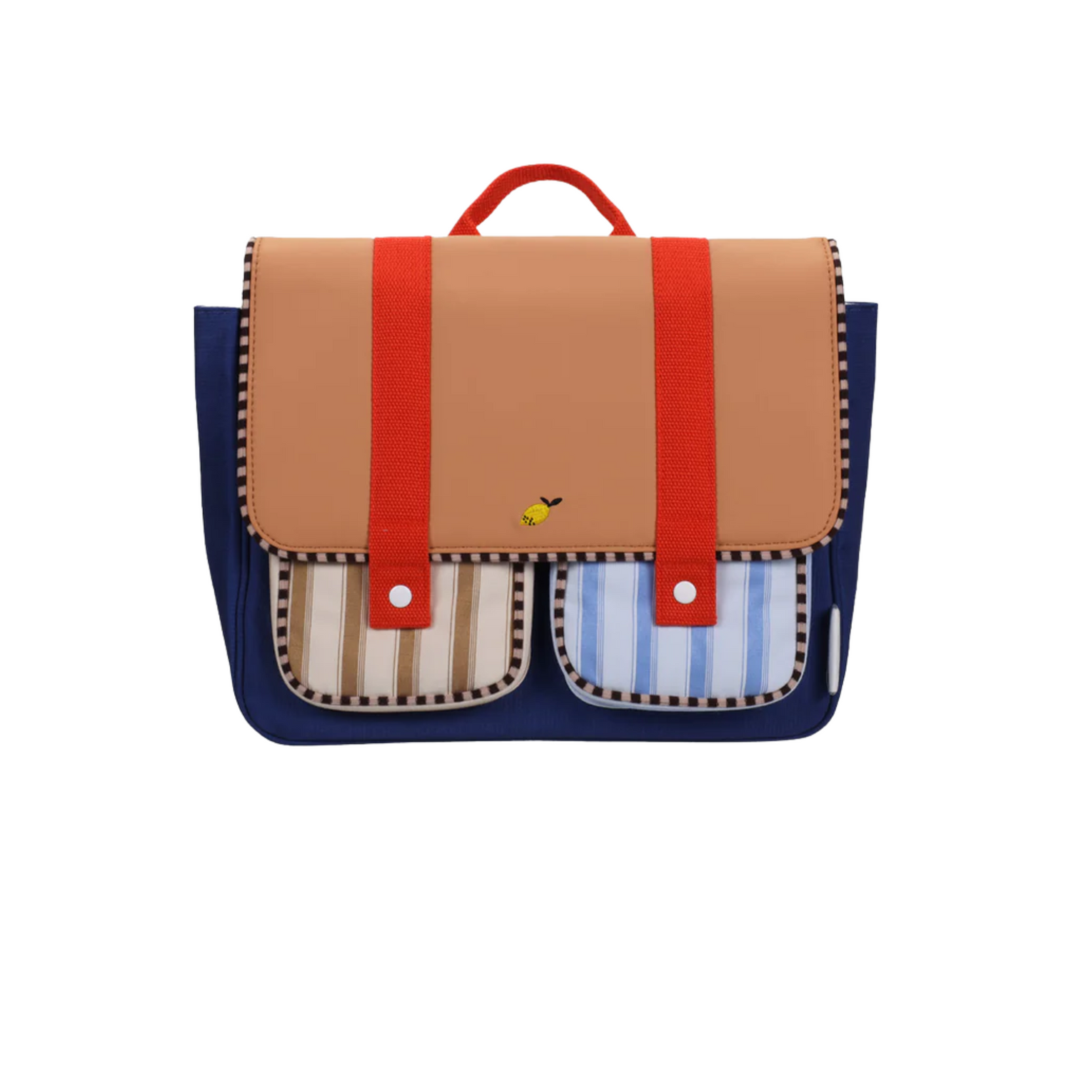 Mokyklinis portfelis - jane beige + ned blue