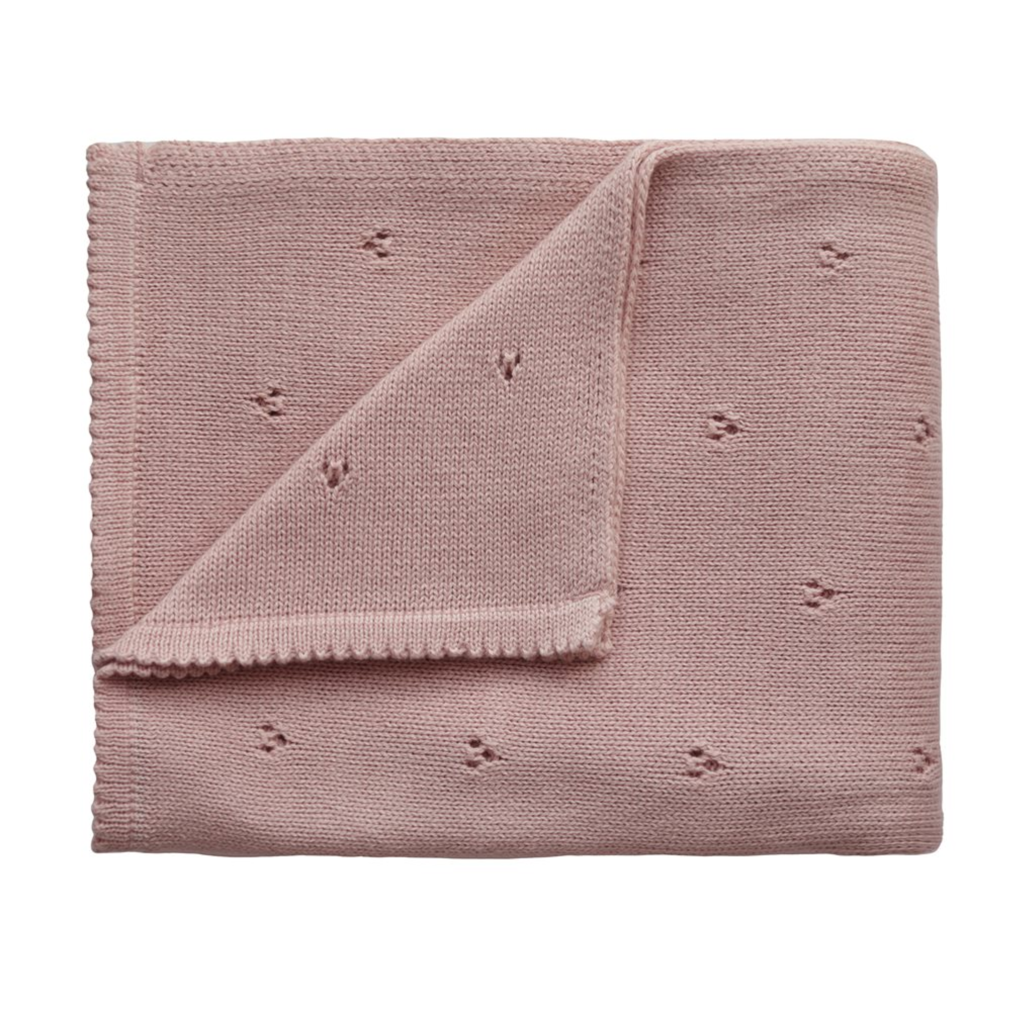 Megzta kūdikių antklodė - Blush