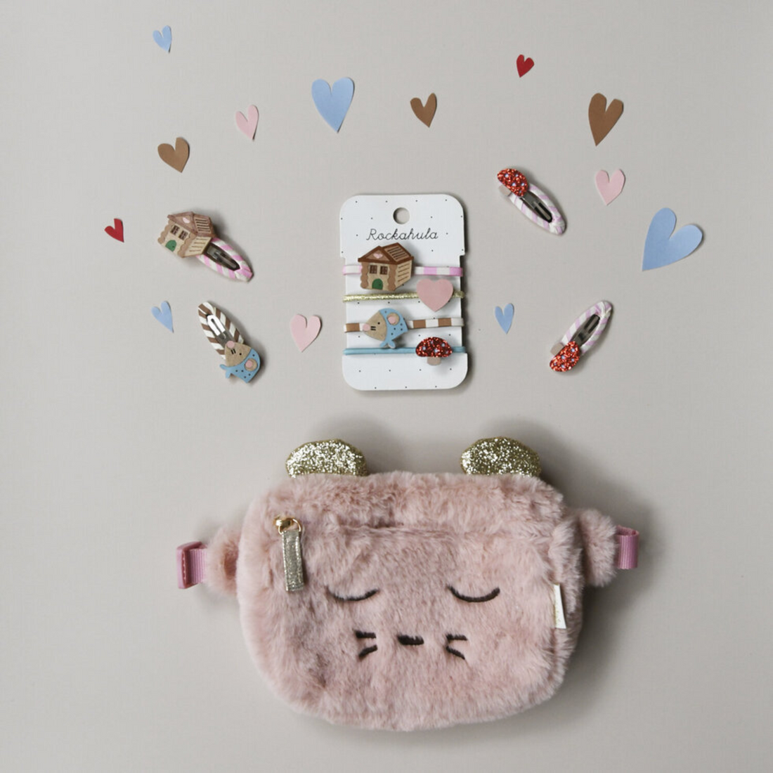 Plaukų segtukai - Stripy Toadstool