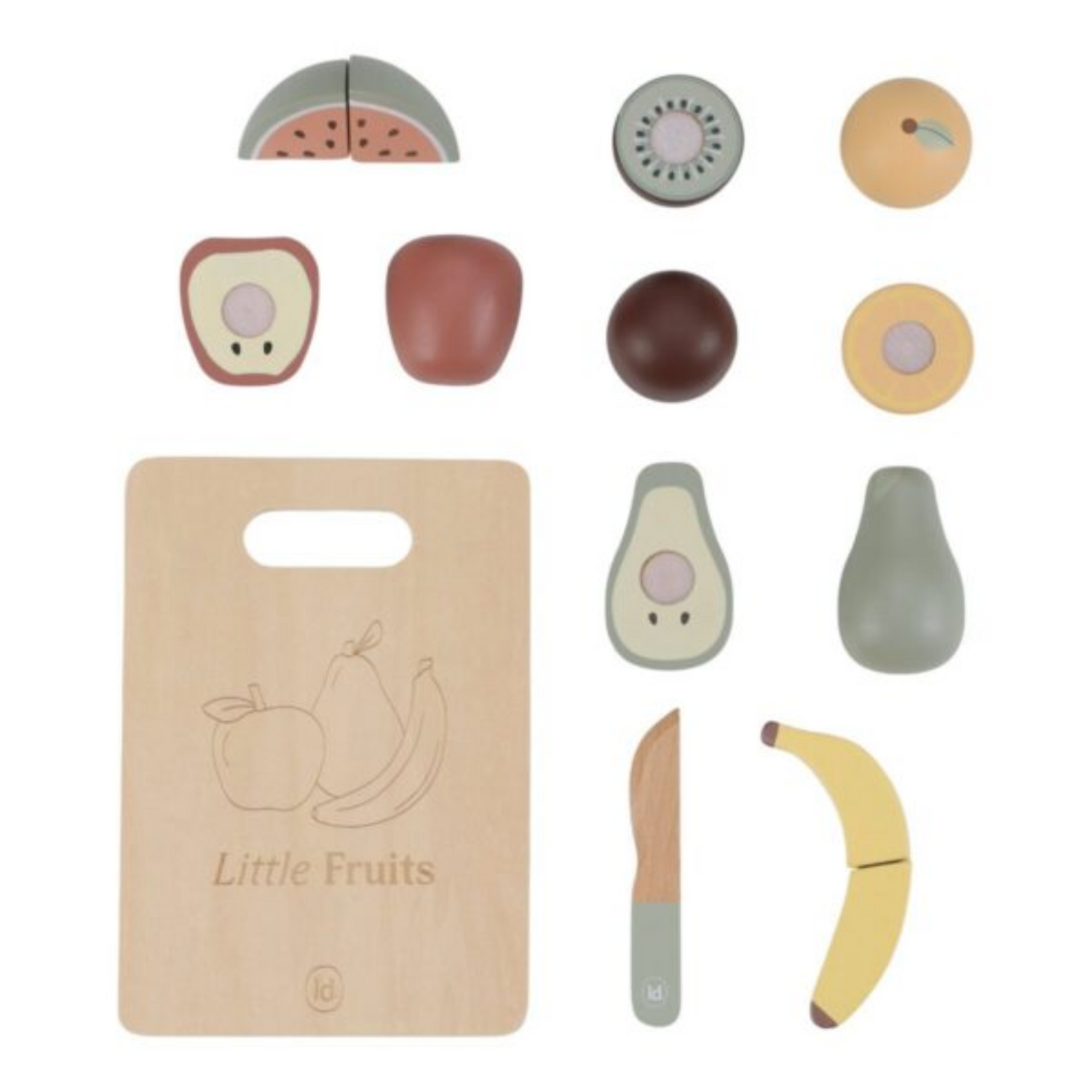 Little Dutch Wooden fruit cutting set