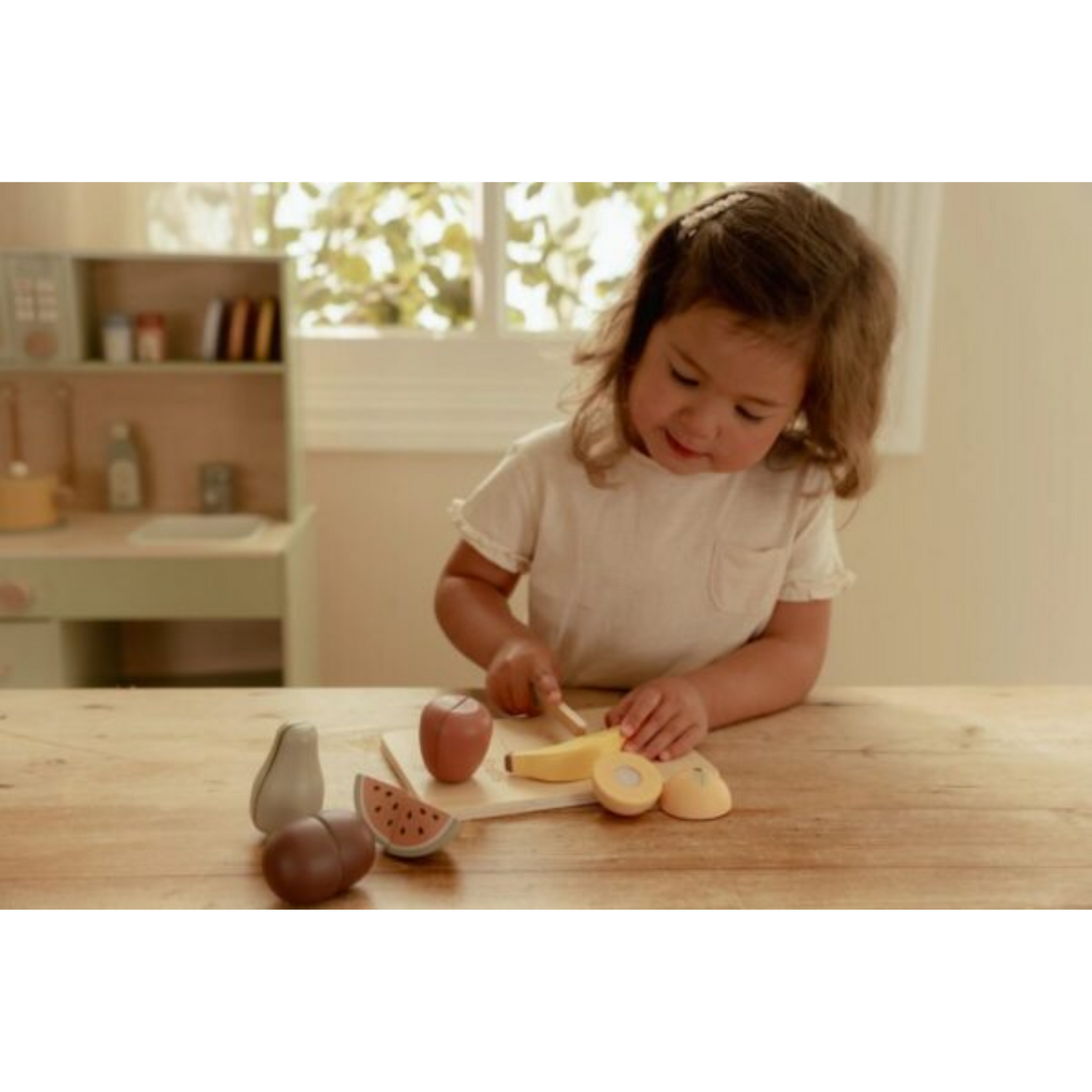 Little Dutch Wooden fruit cutting set