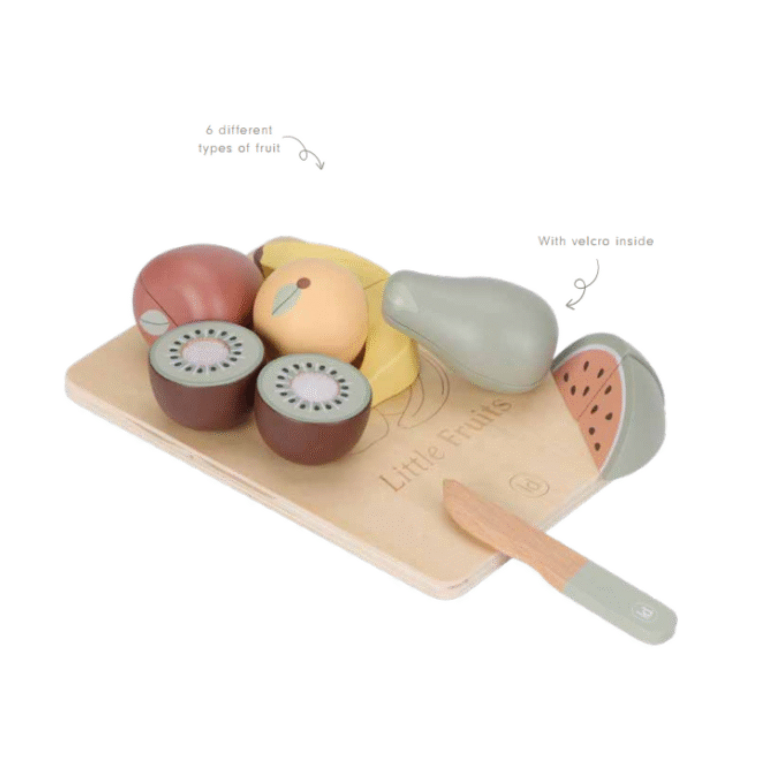 Little Dutch Wooden fruit cutting set