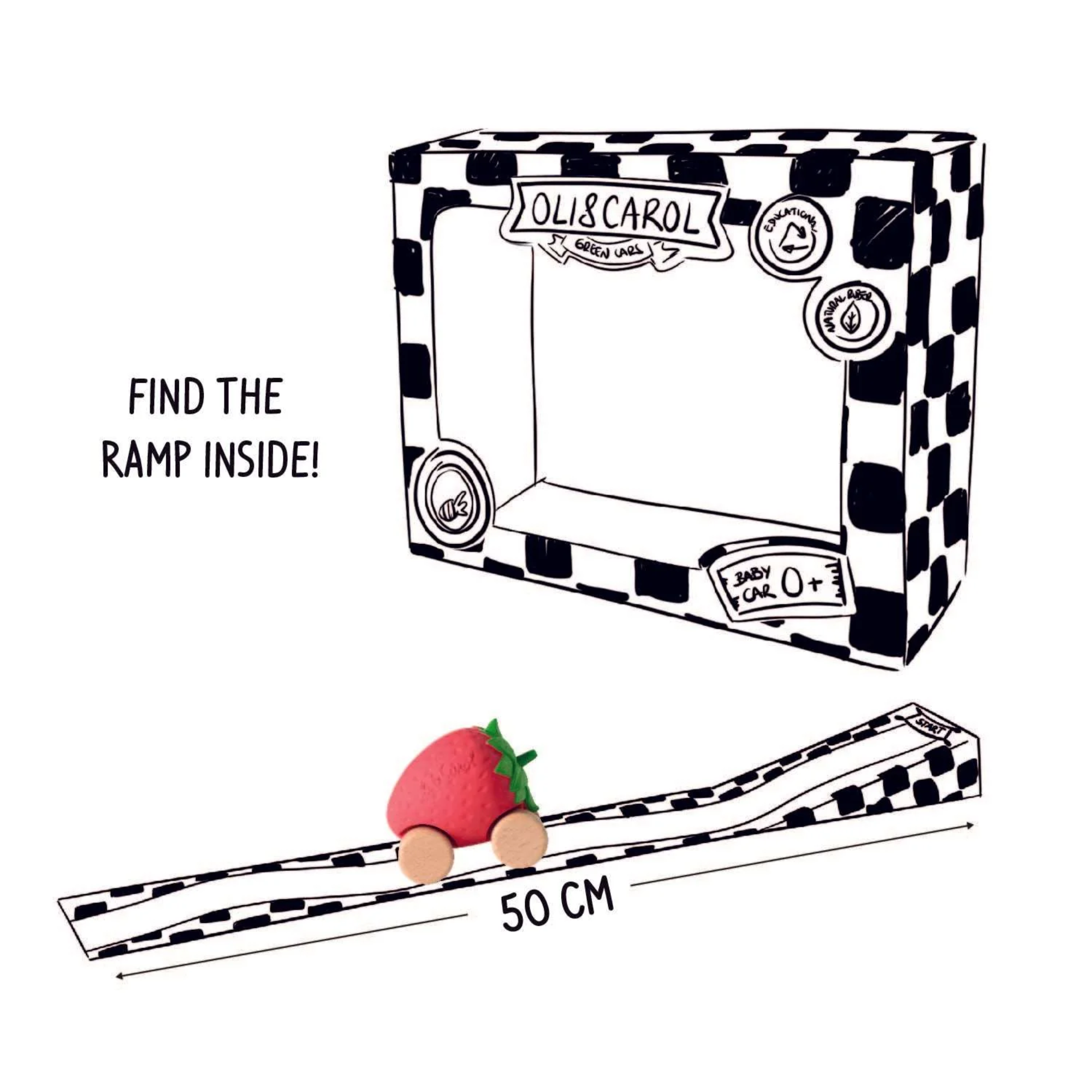 Kramtukas mašinėlė - Sweetie the Strawberry