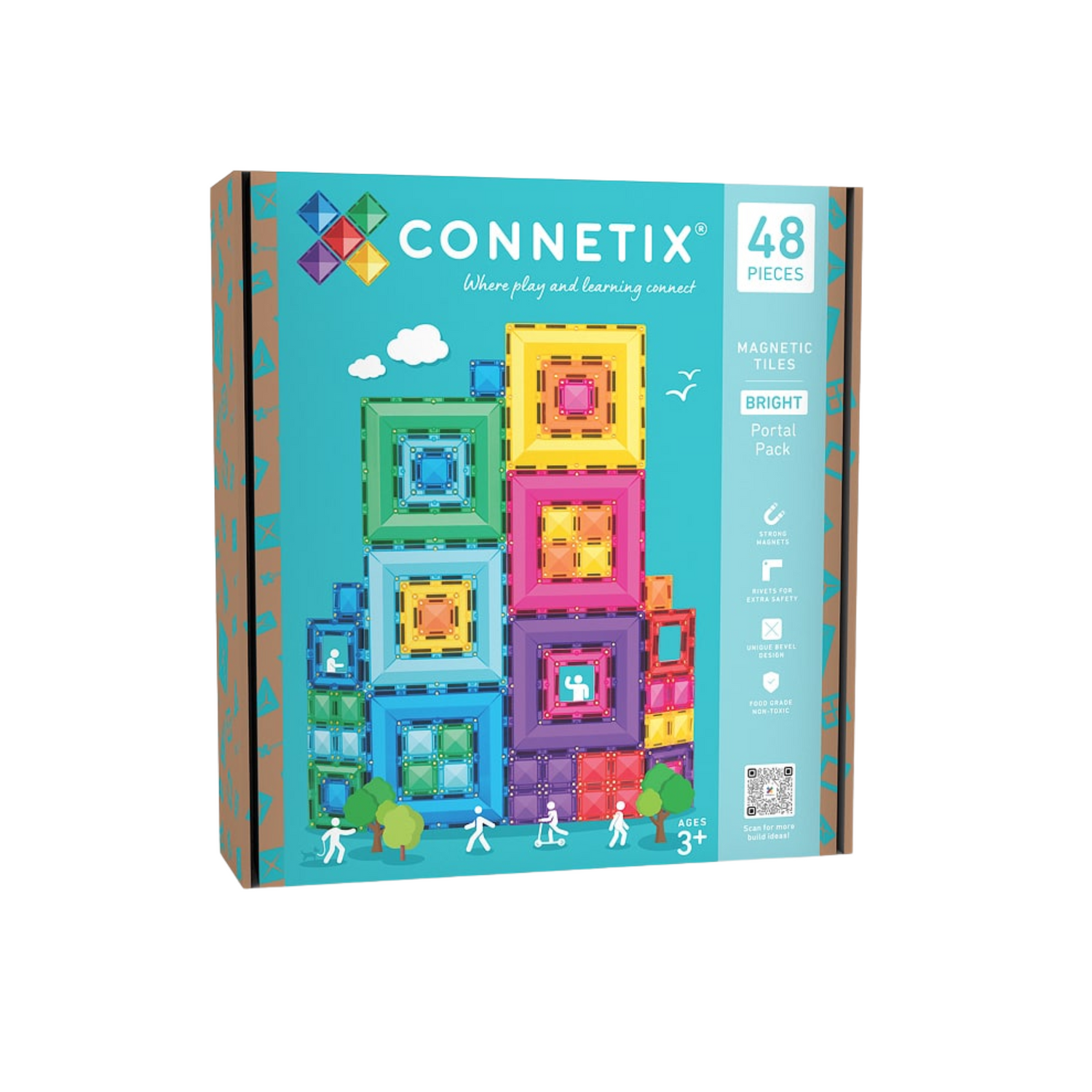 48 dalių magnetinis konstruktorius - Bright Portal Pack