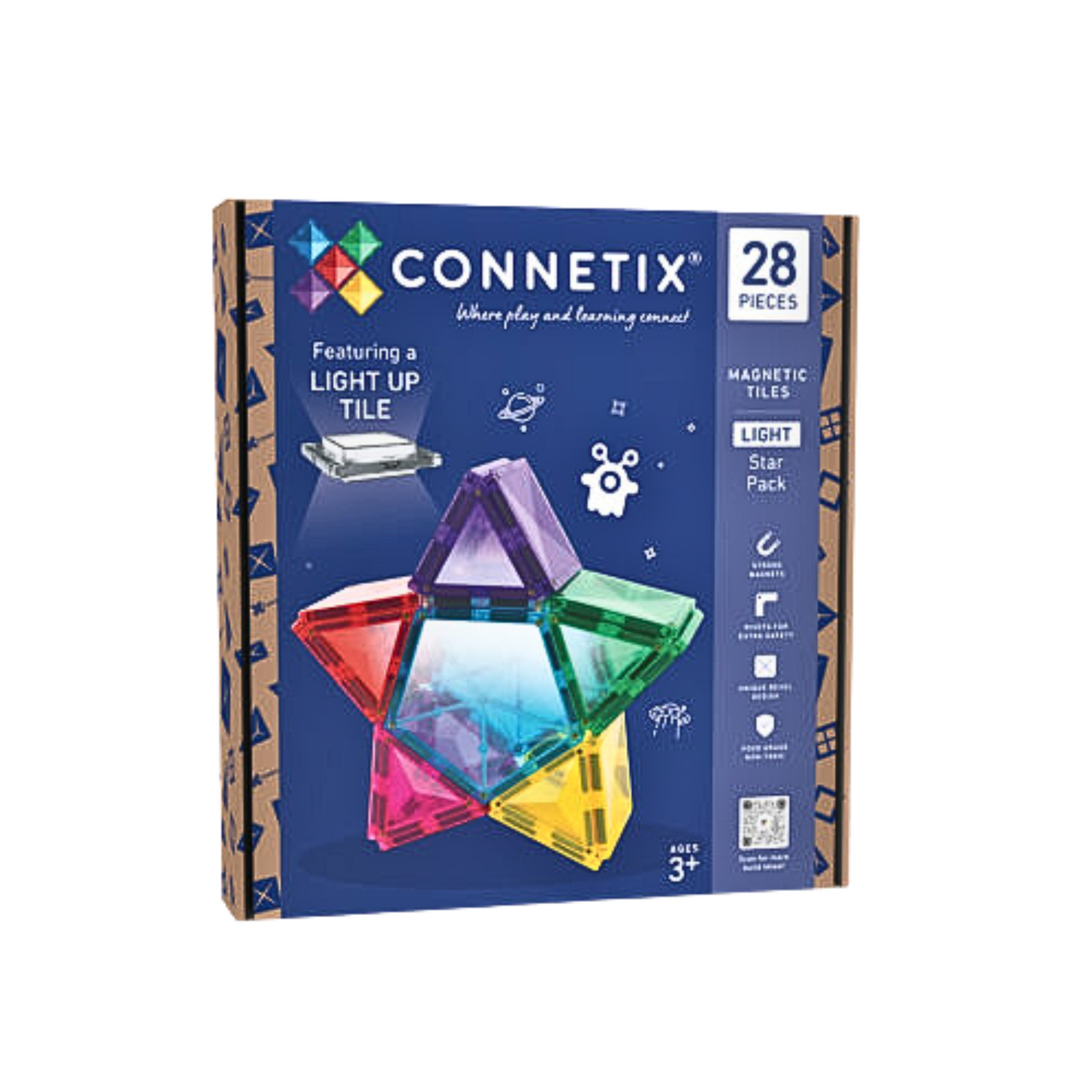 28 dalių magnetinis konstruktorius - Light Star Pack