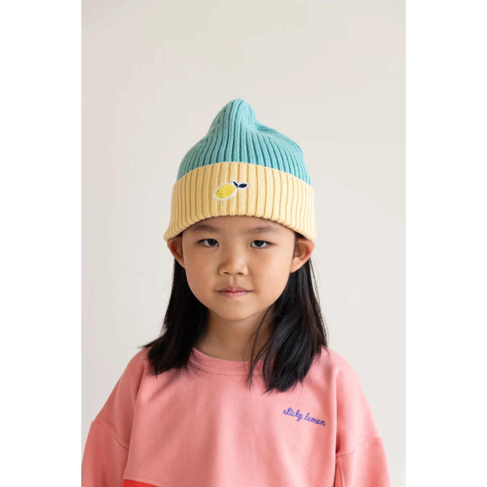 Kepurė | lemon | aquatic green + sandy yellow