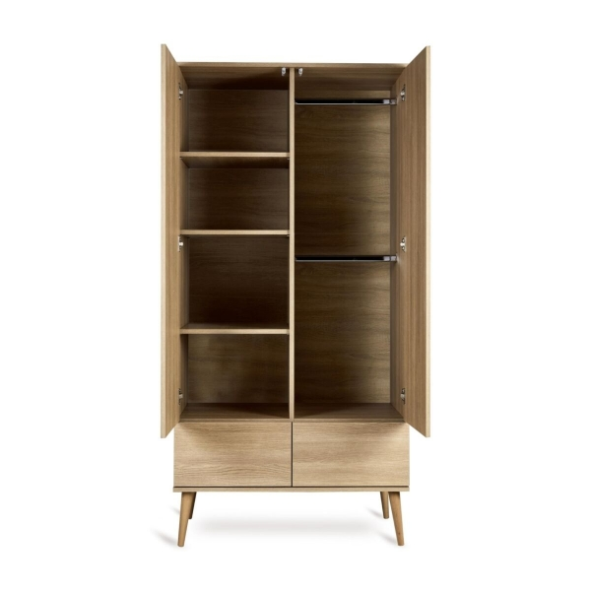 Quax wardrobe Flow Clay & Oak - 2 doors