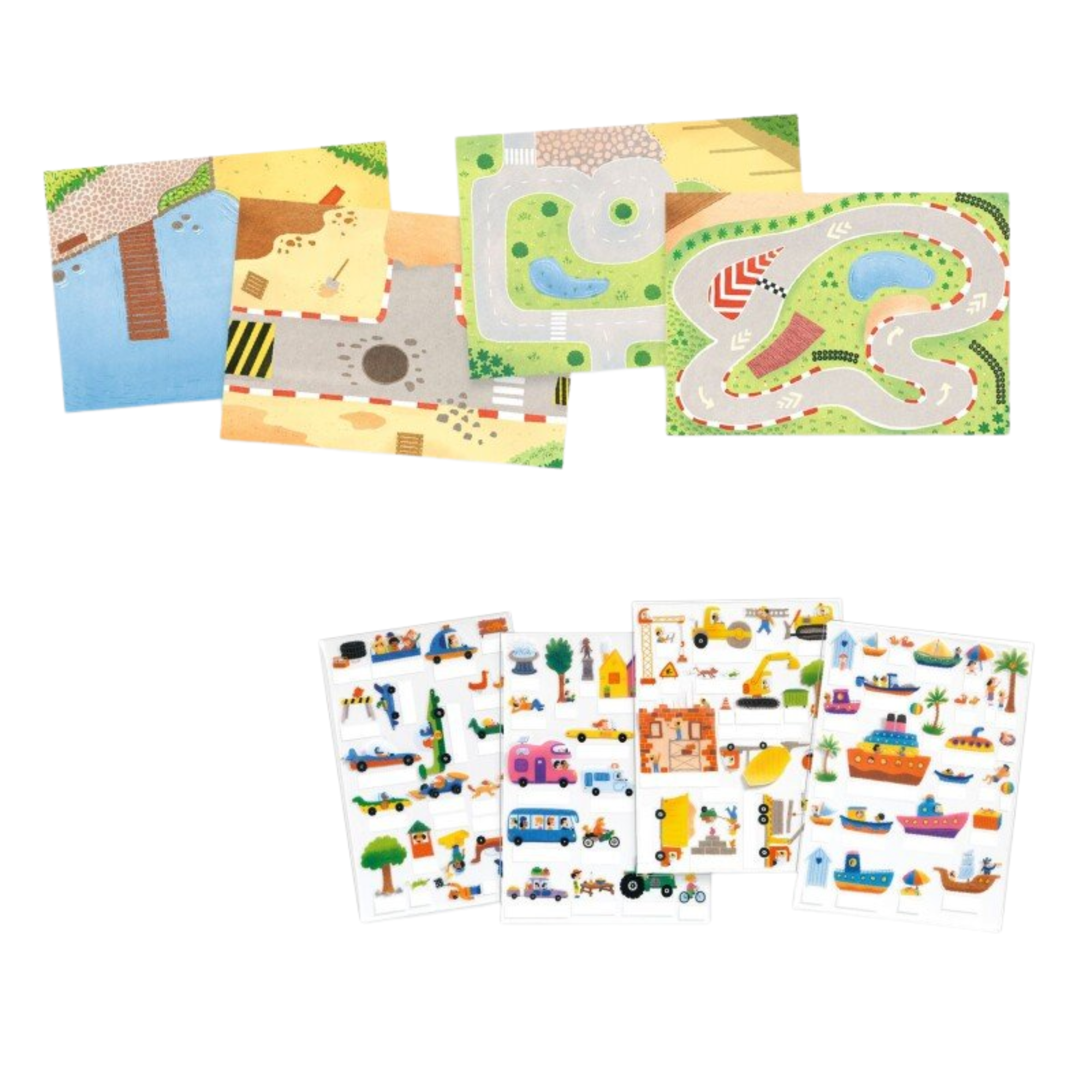 Djeco reusable stickers - Cars