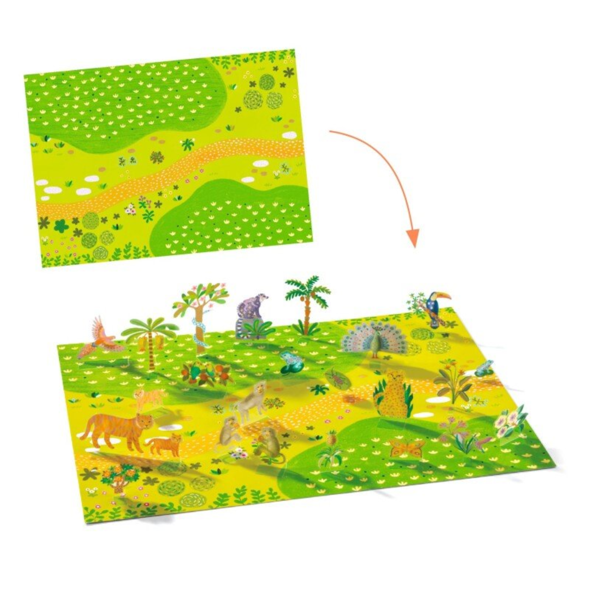 Djeco reusable stickers - Cars