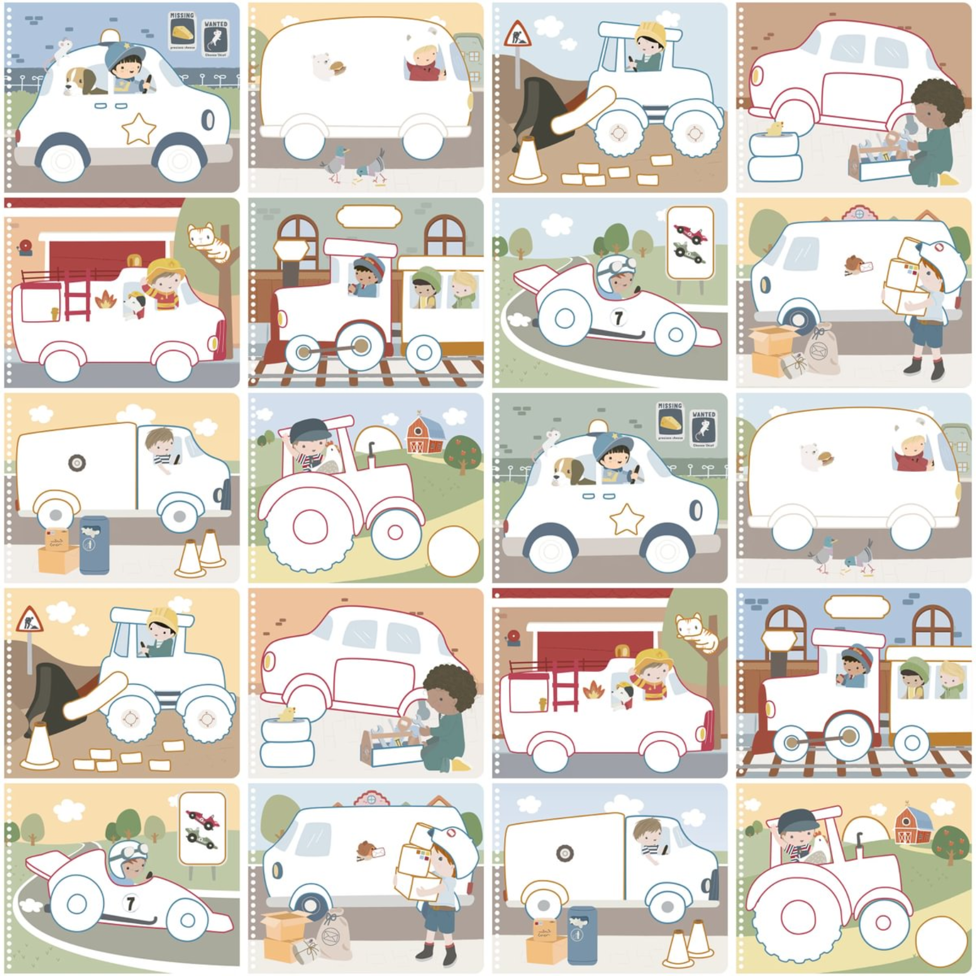 Spalvinimo knygelė - Jim & Friends