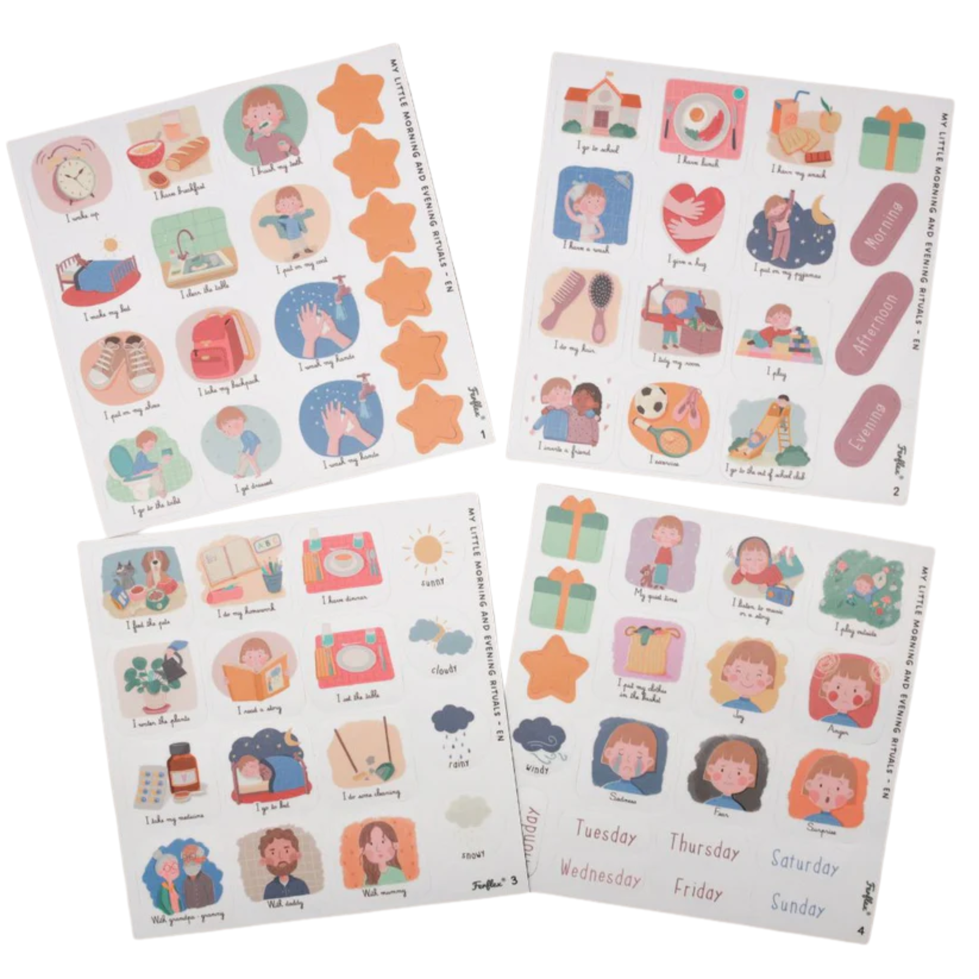 Magnetinis žaidimas - Morning & evening routine