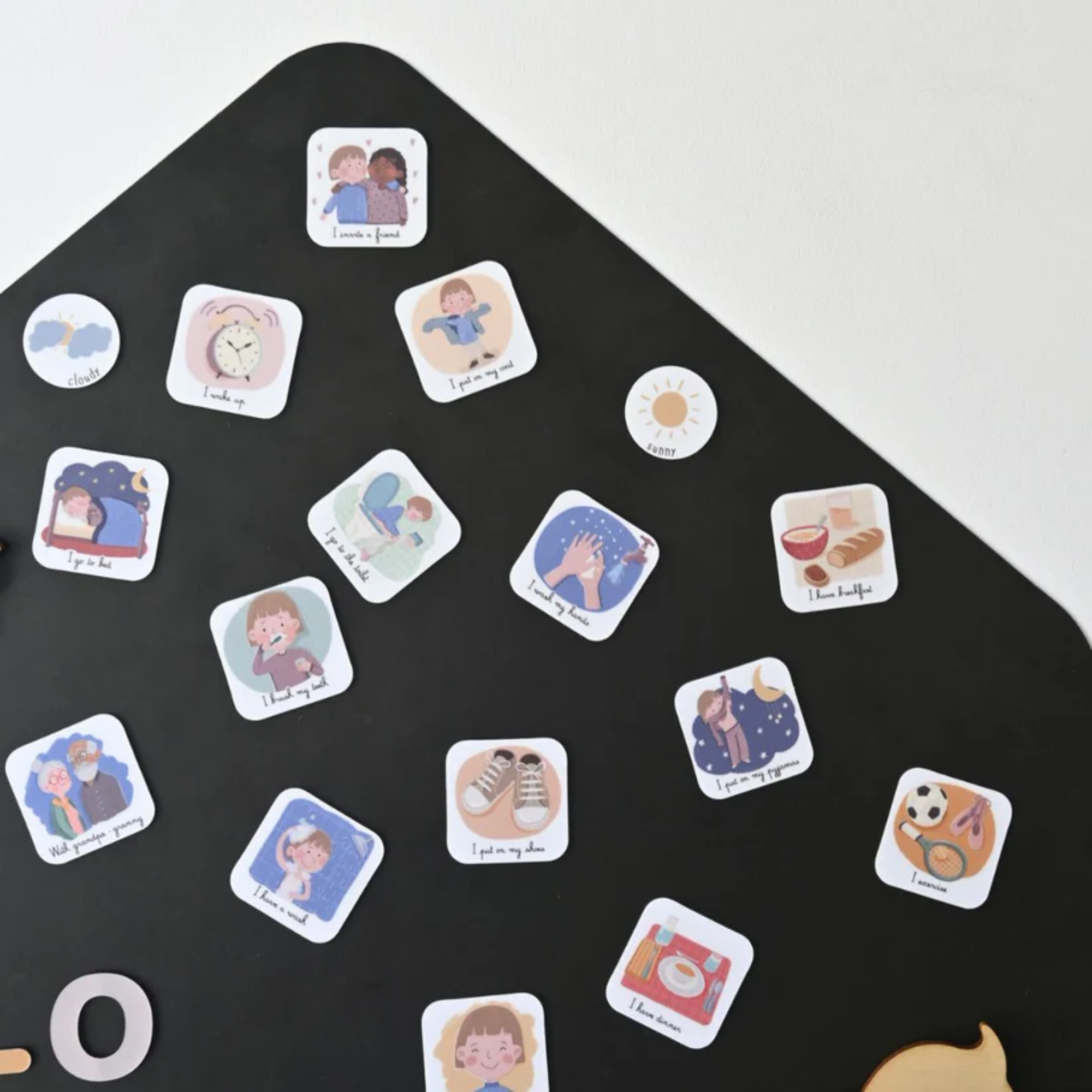 Magnetinis žaidimas - Morning & evening routine