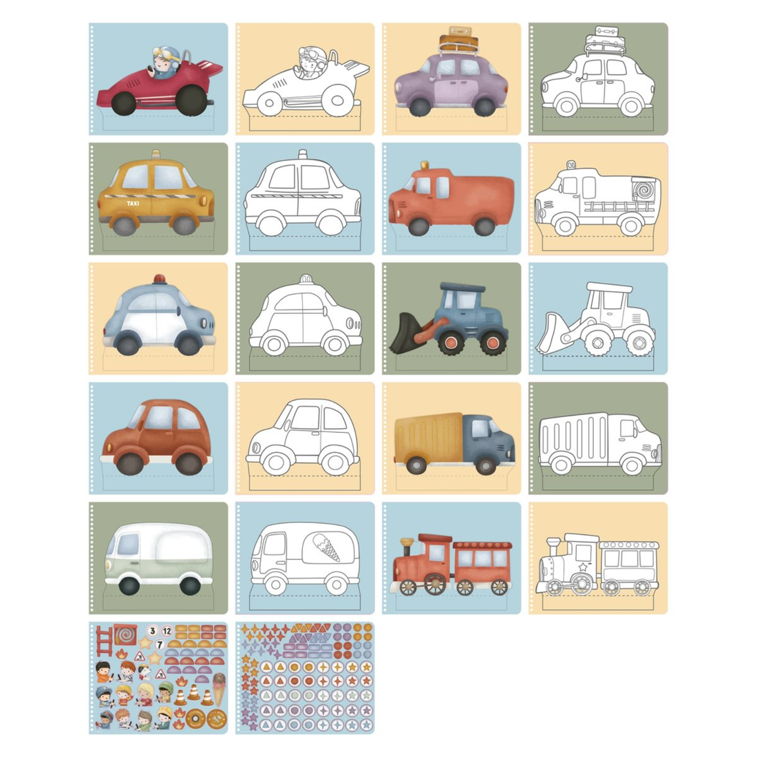 Reusable stickers - Dress up Jim & Friends