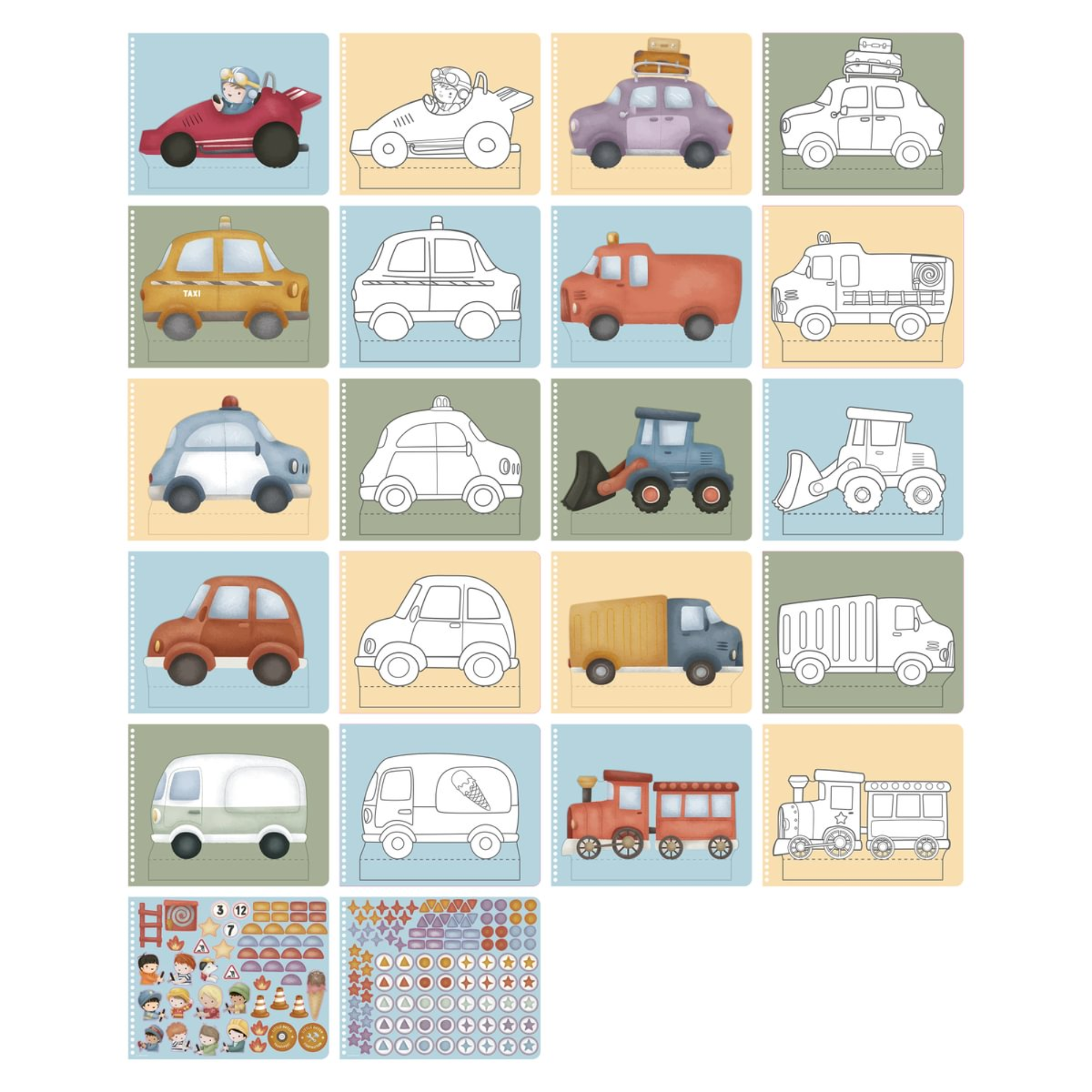 Reusable stickers - Dress up Jim & Friends