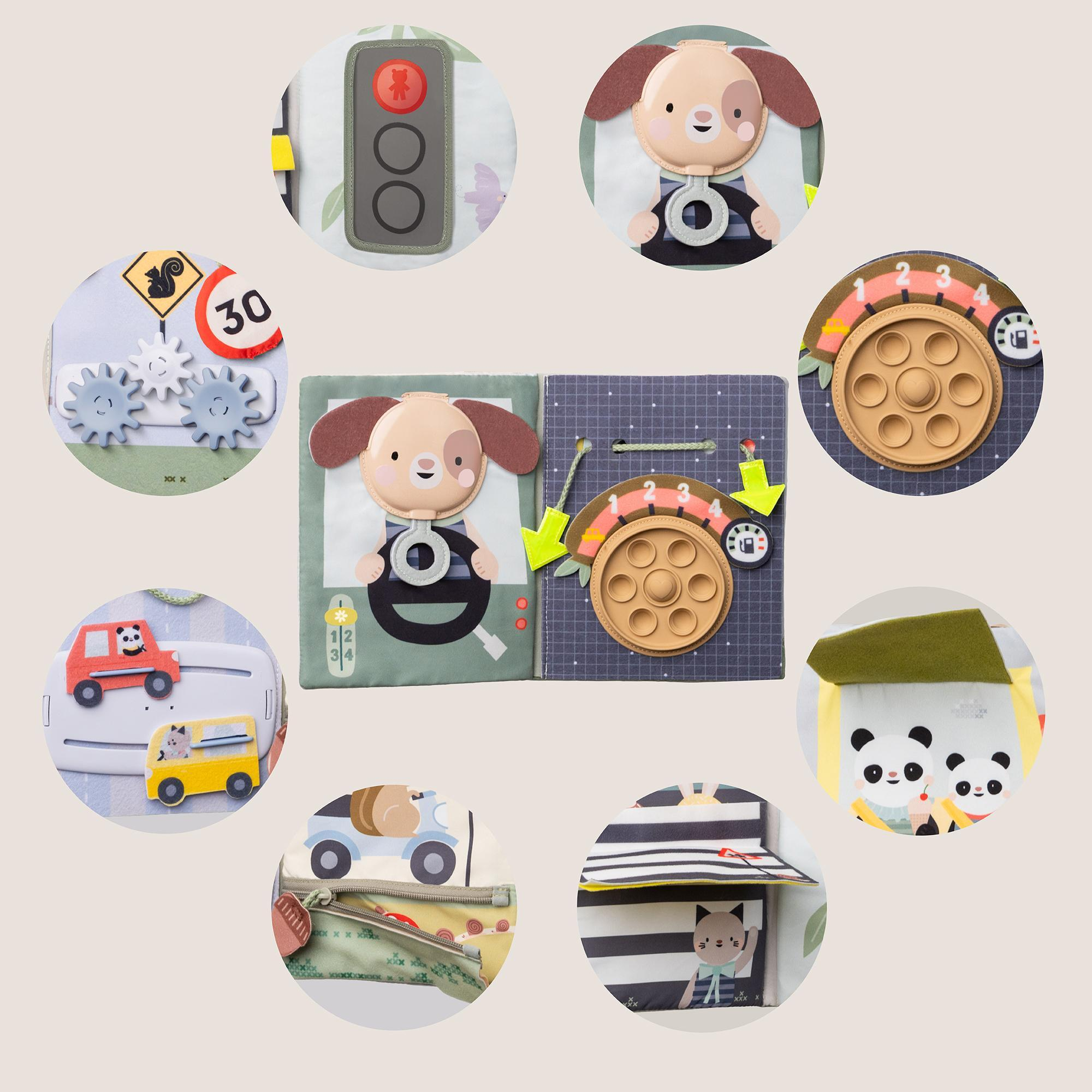 Pakabinamas žaislas automobilyje - Ride Time Busy Book