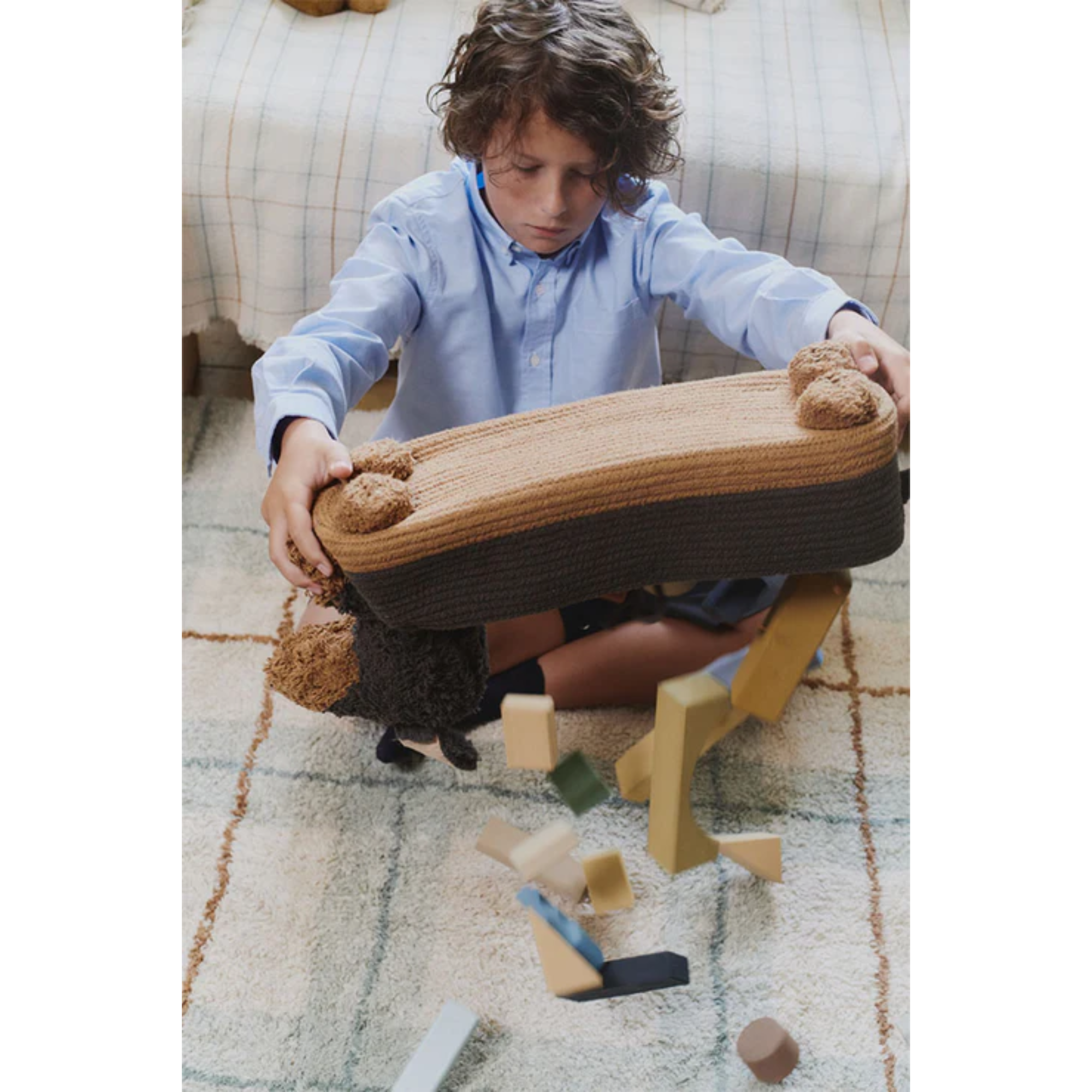 Kilimas Tartan Blue Sage