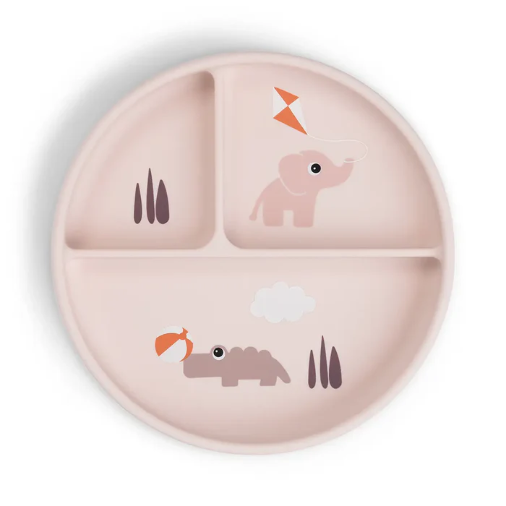 Prilimpanti silikoninė lėkštė - Playground Powder