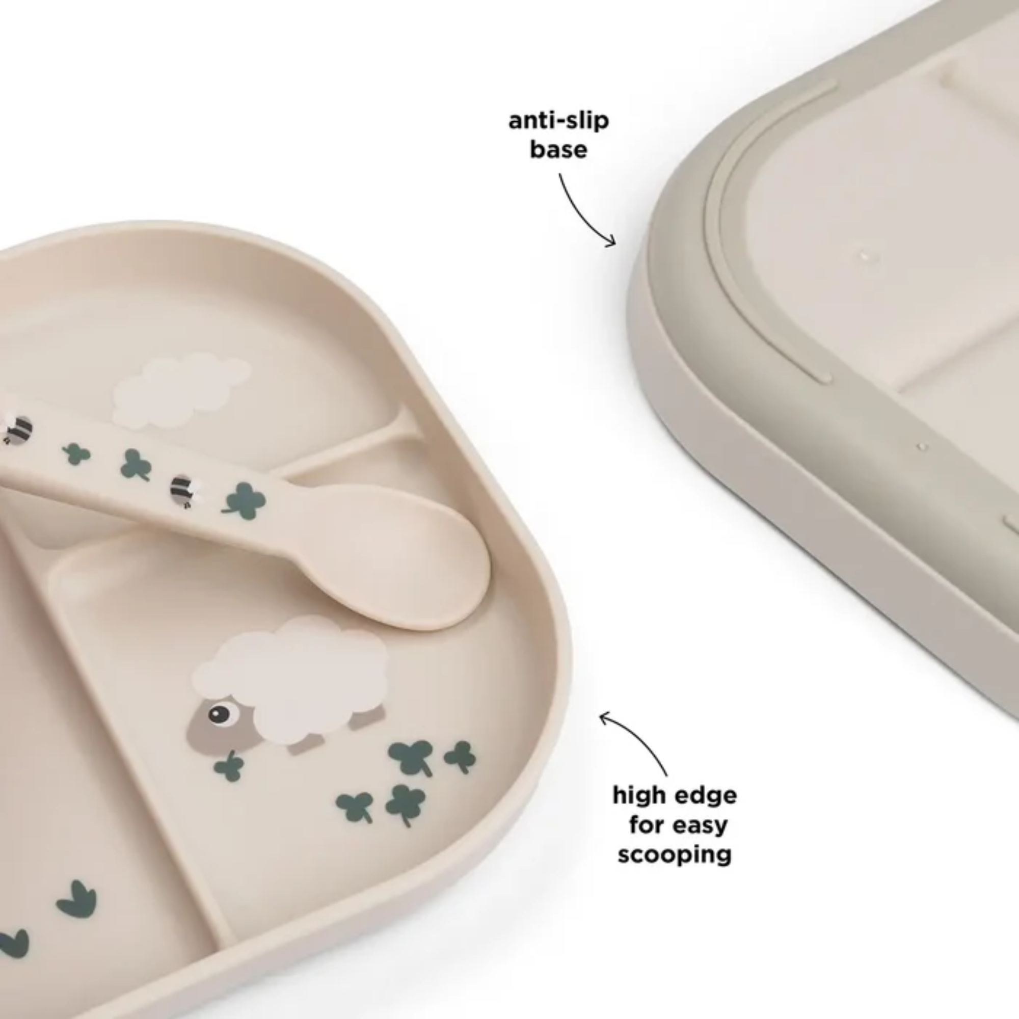 Lėkštė su skyreliais - Tiny farm Sand