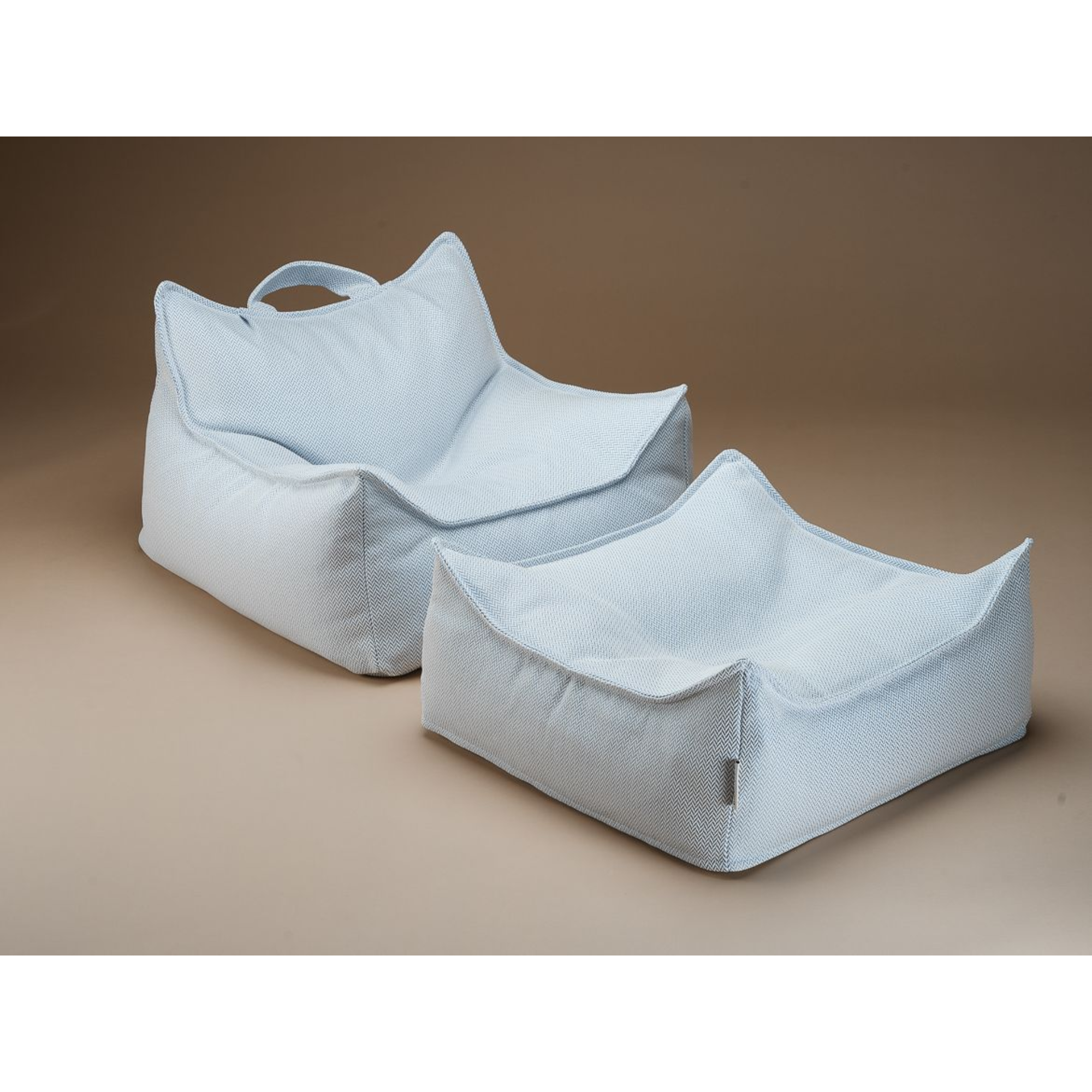 Lauko sėdmaišio ir pufo rinkinys - Azure