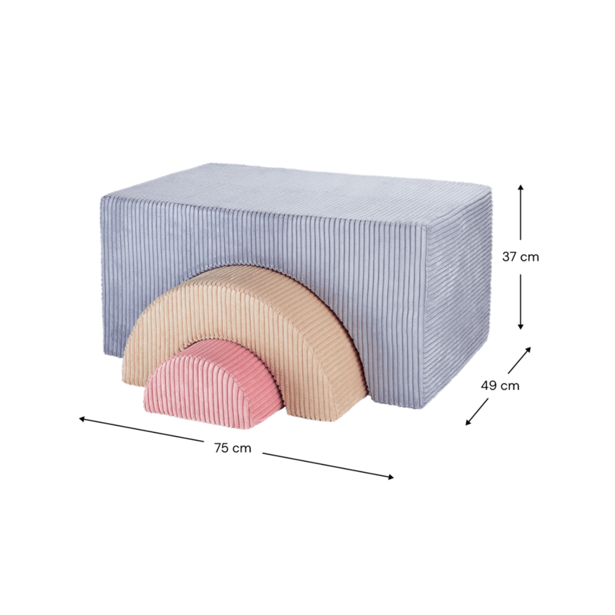 Rainbow vaikiškų baldų rinkinys - Blueberry Blue