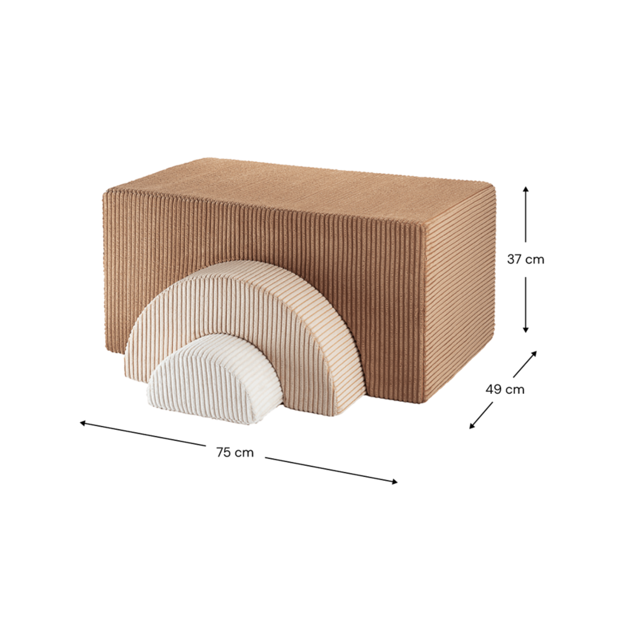 Rainbow vaikiškų baldų rinkinys - Toffee