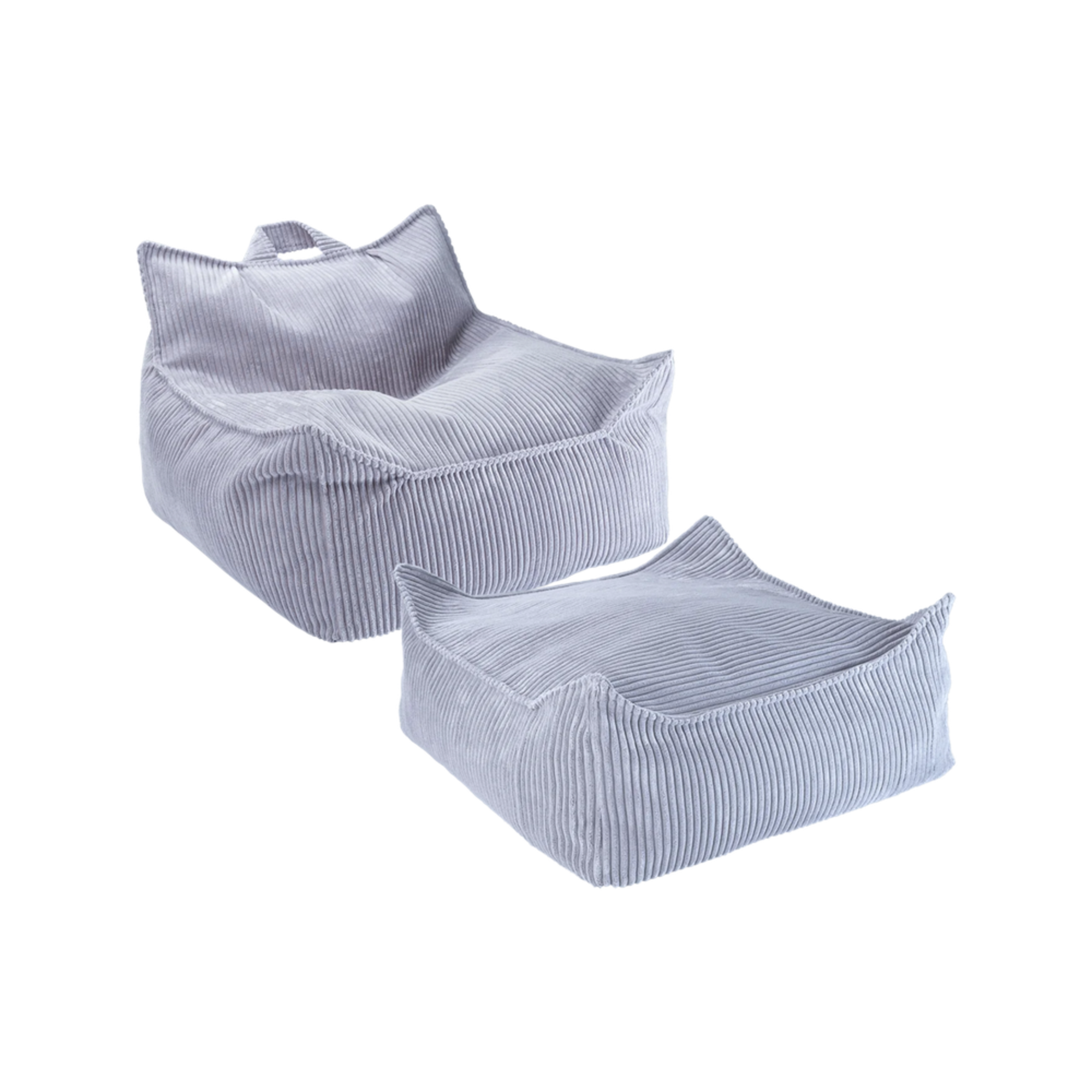 Sėdmaišio ir pufo rinkinys - Blueberry Blue