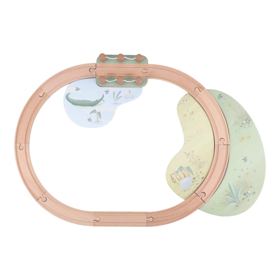 Little Farm Wooden Train Track
