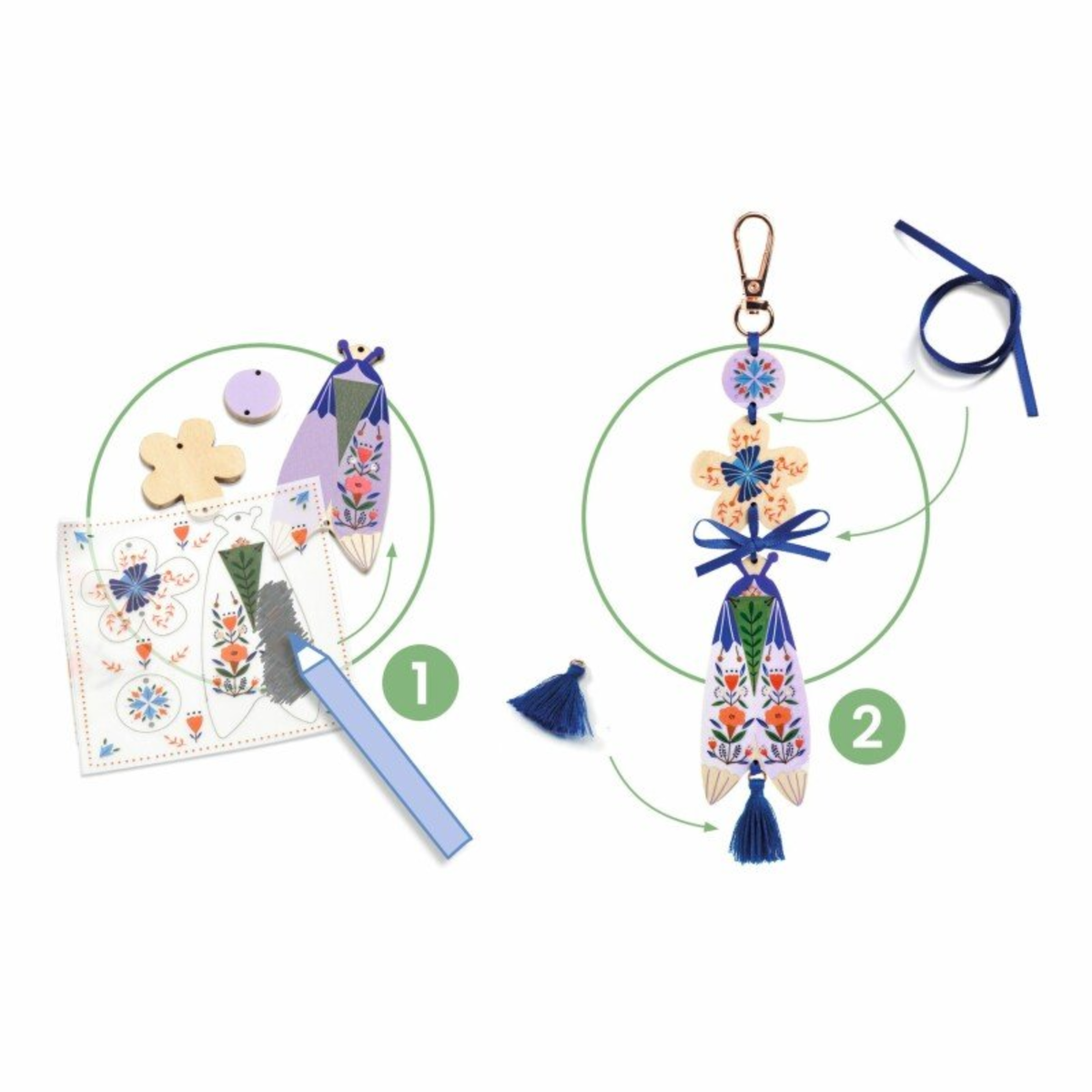 Pasidaryk pats - Bag charms - Butterflies