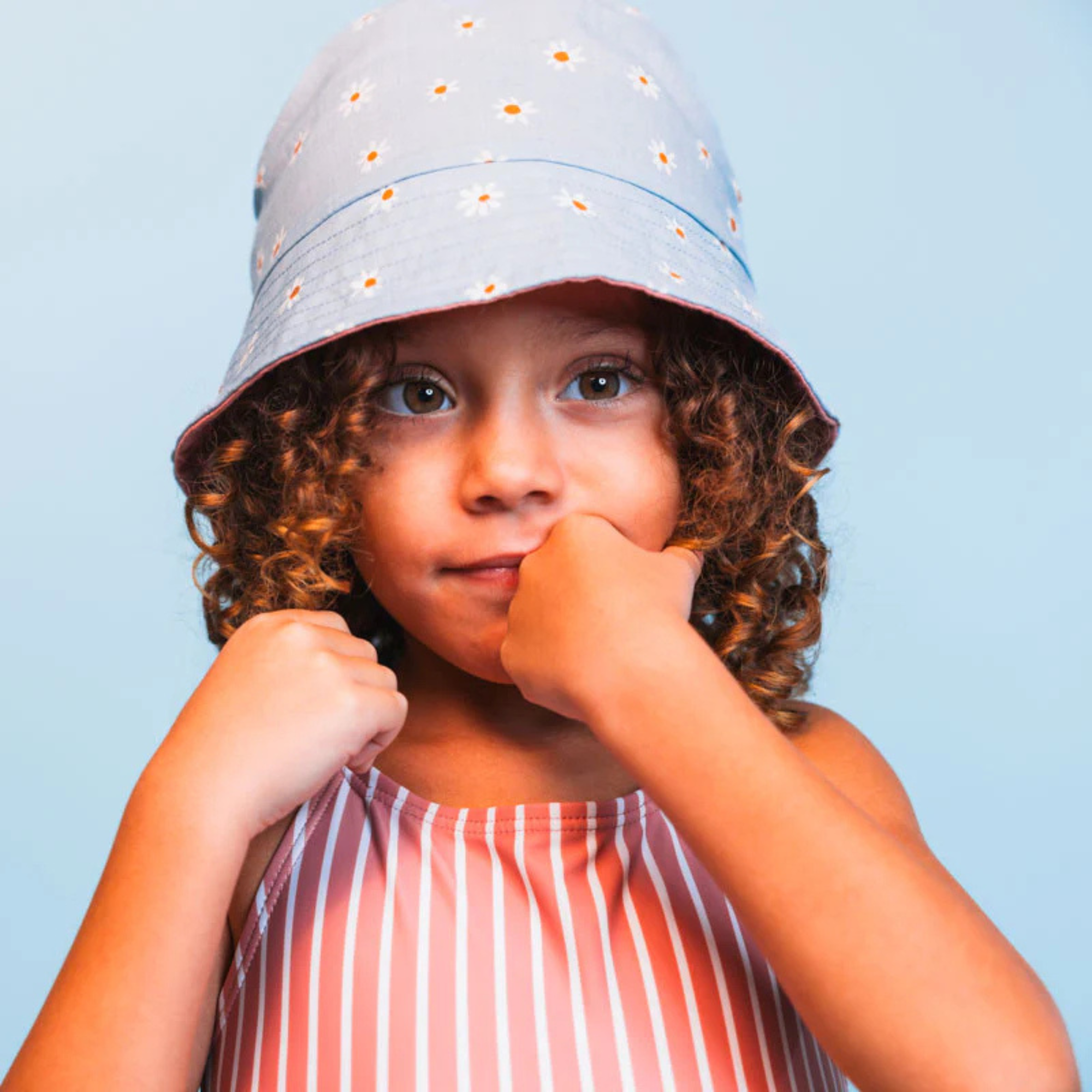 Reversible sun hat - Daisy Flowers