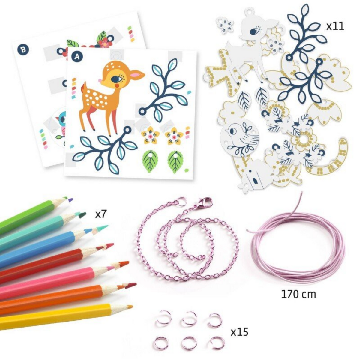 Pasidaryk pats - Shrink Plastic - The fawn and the bird