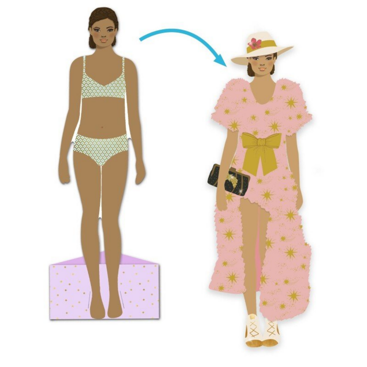 Popierinės lėlės - So chic wardrobe
