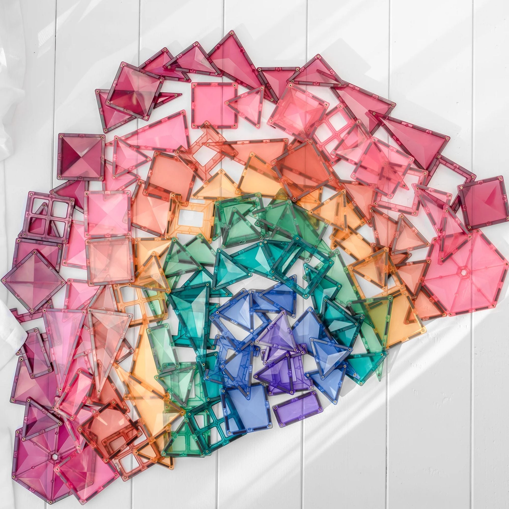 202 dalių magnetinis konstruktorius - Pastel Mega pack - little-goose.com