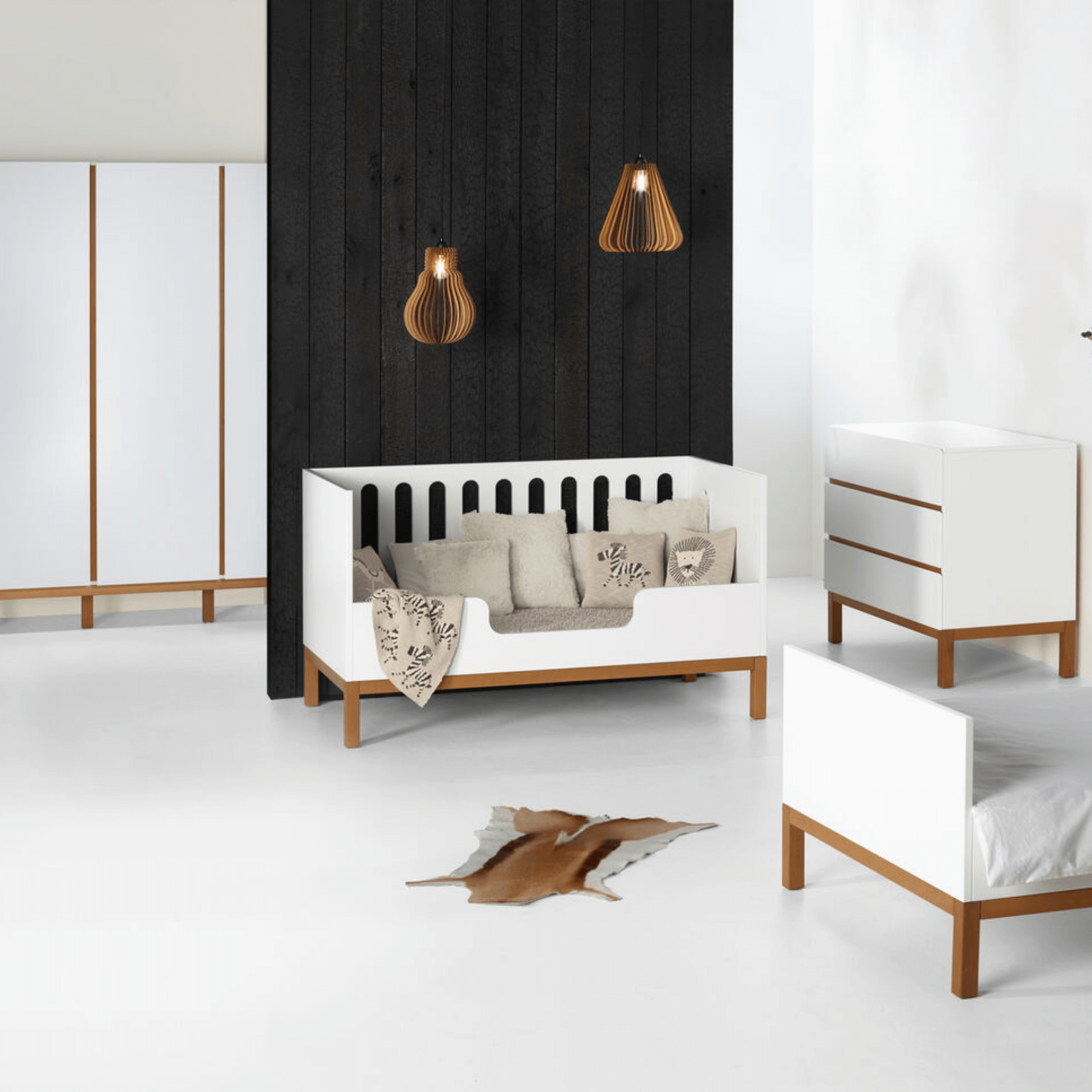 Quax baby cot Indigo White - 140 * 70 cm