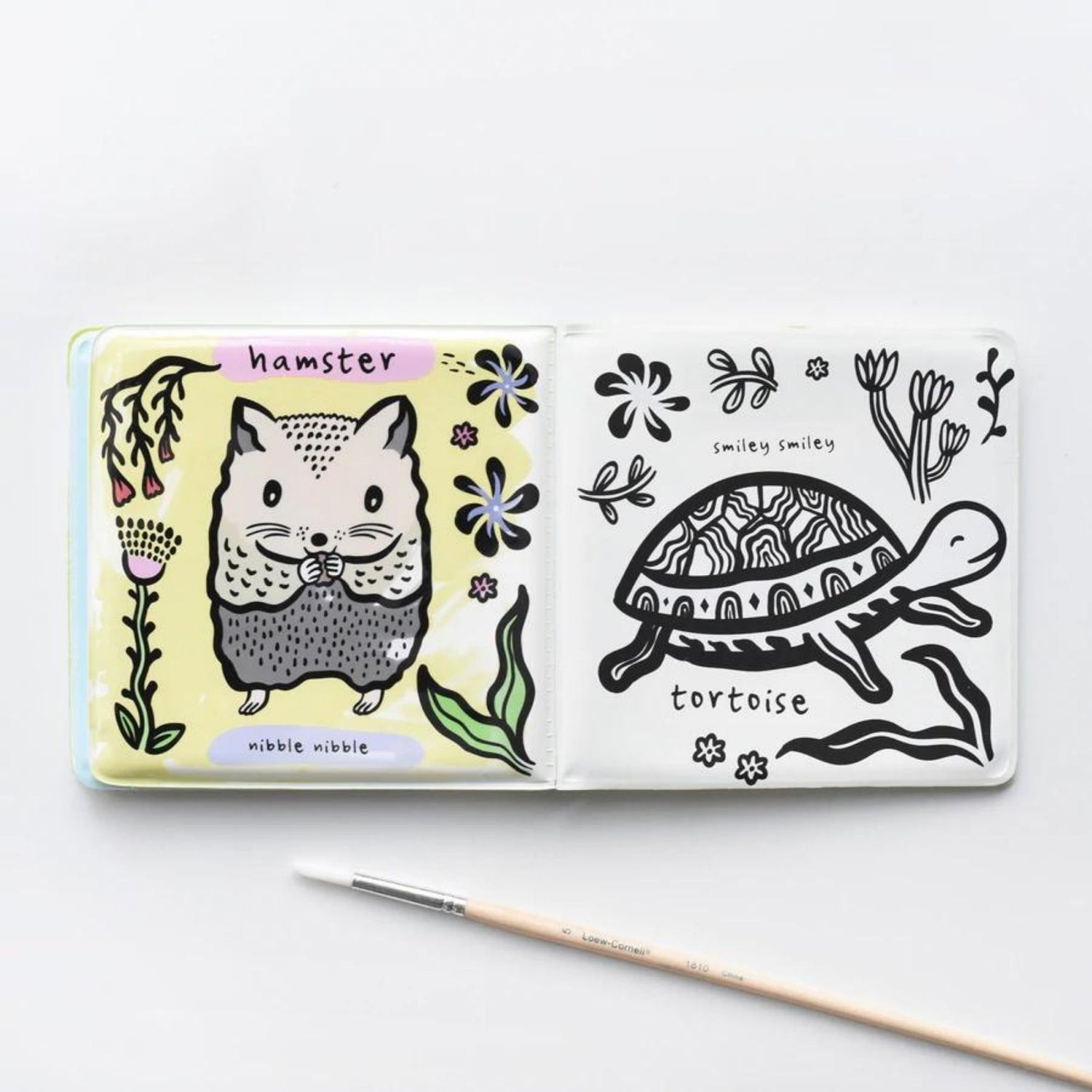 Wee Gallery Bath Book Color Me:Who loves pets?