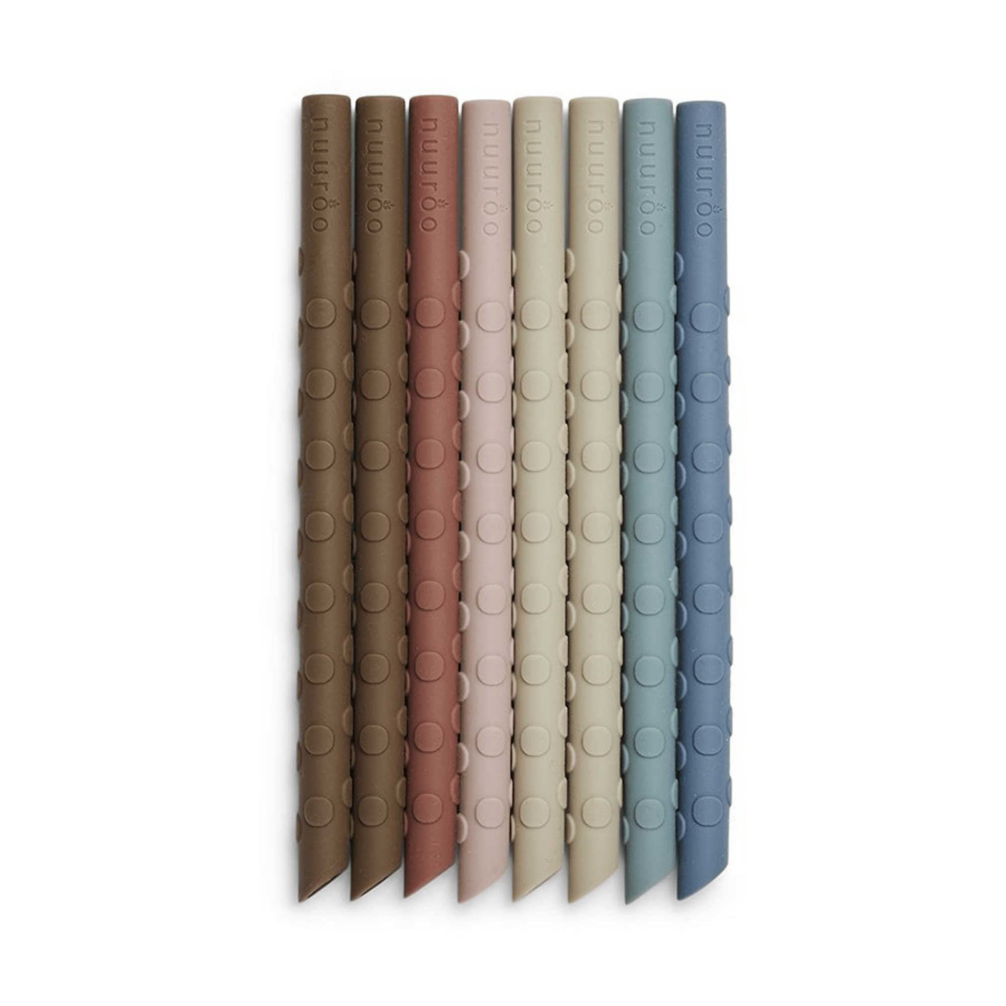 Nuuroo Silicone straws set - Color Mix