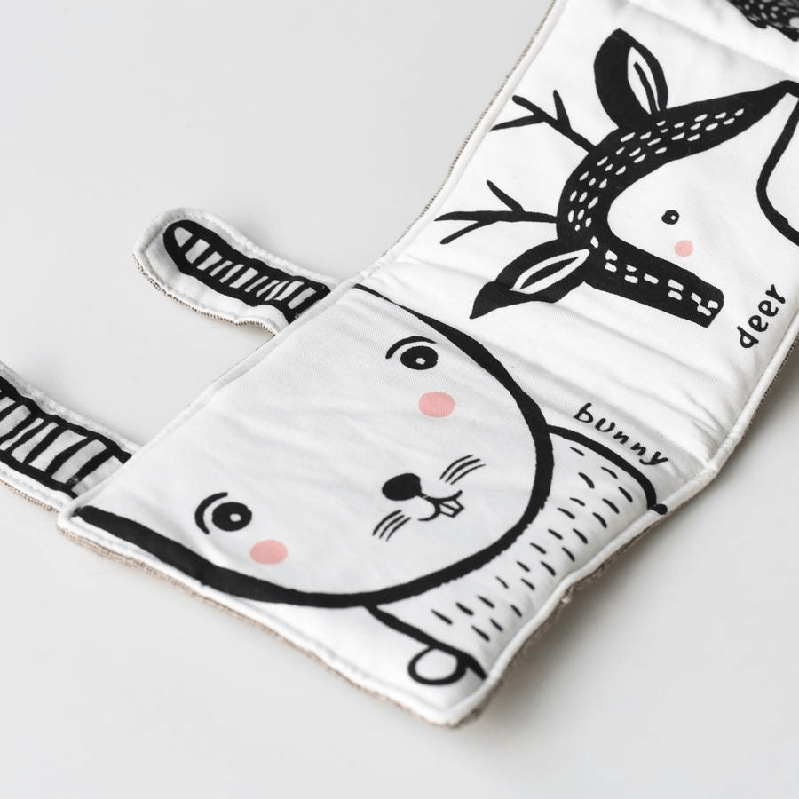 Wee Gallery soft activity book Friendly Faces in the Forest