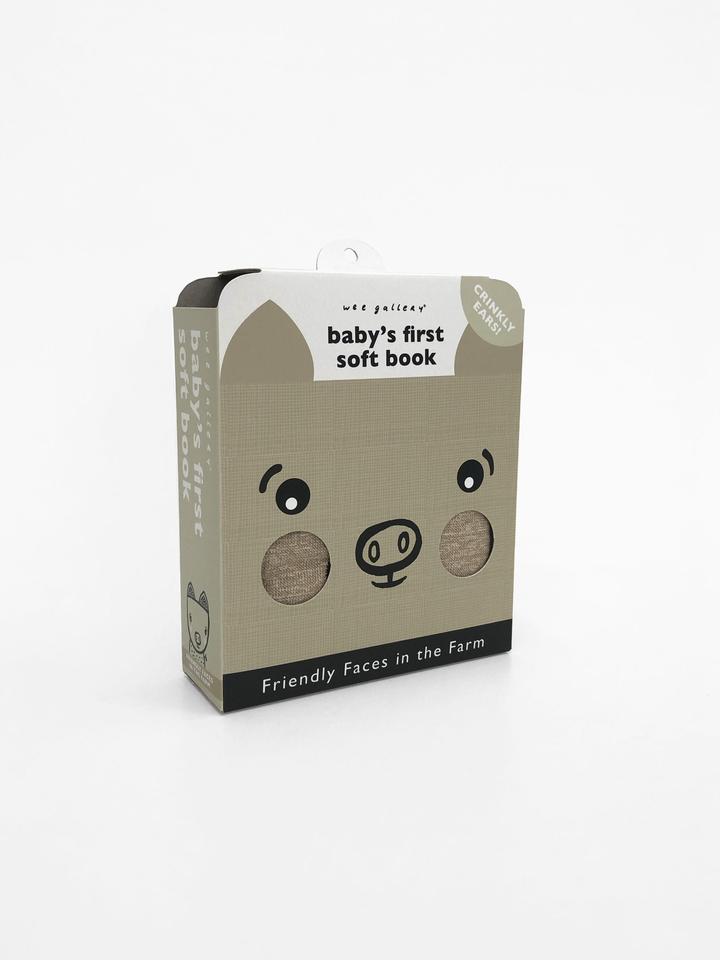 Wee Gallery soft activity book Friendly Faces in the Farm