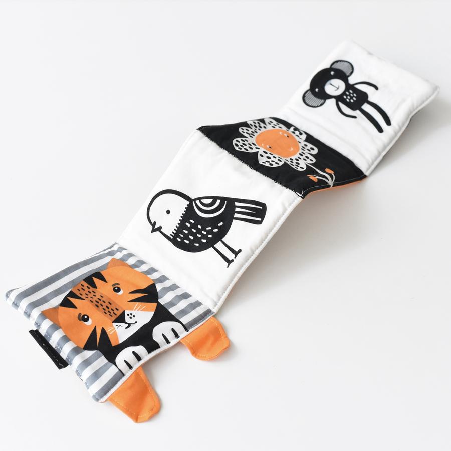 Wee Gallery soft activity book Tip Toe Tiger