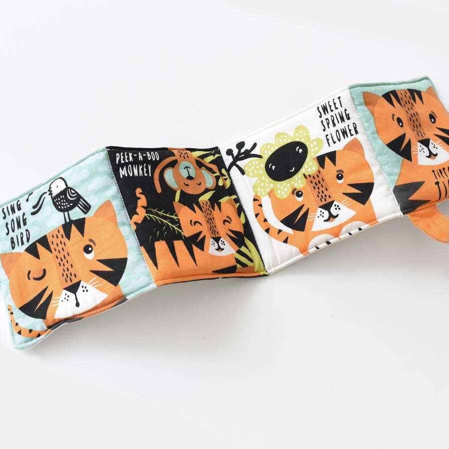 Wee Gallery soft activity book Tip Toe Tiger