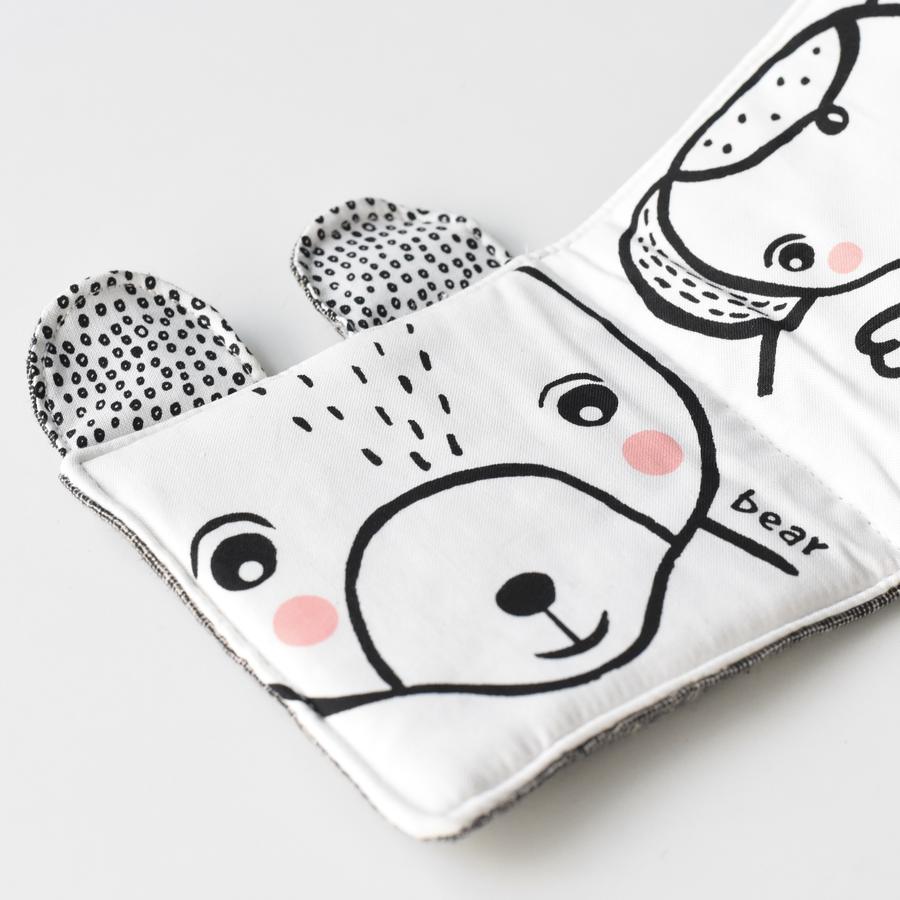 Wee Gallery soft activity book Friendly Faces in the Wild