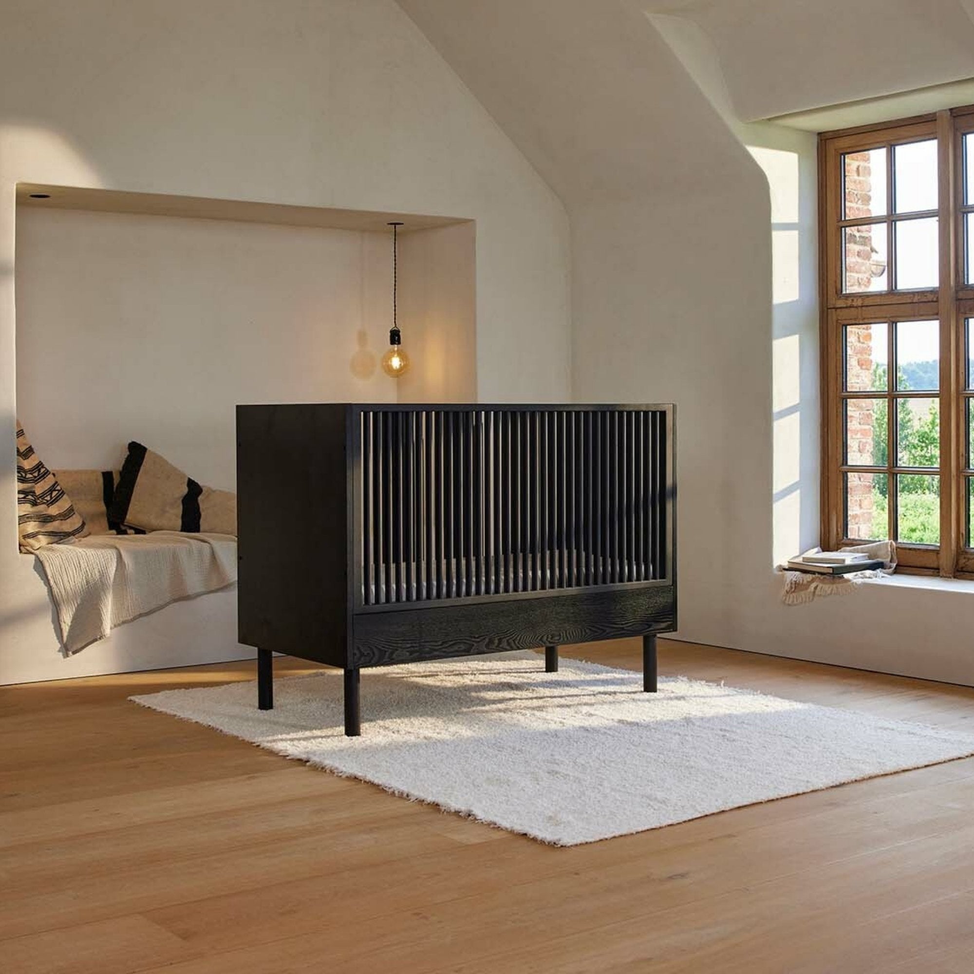 Kūdikio lovytė Black Ash - 140*70 cm - little-goose.com