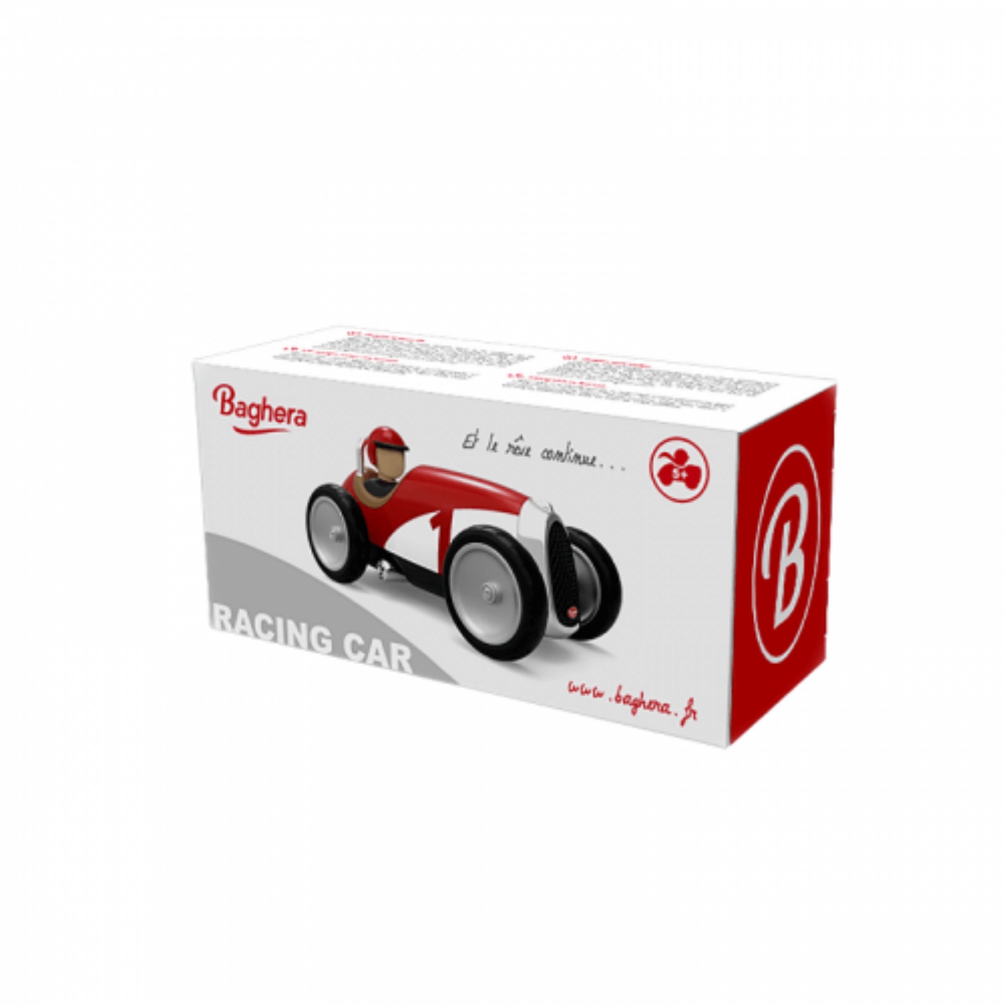 Lenktyninė mašinėlė Racing Car Red - little-goose.com