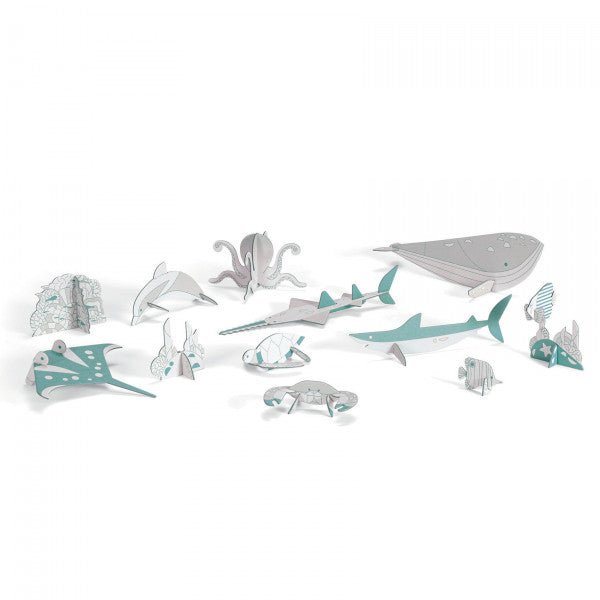 Pasidaryk pats - Jūros gyvenimas | Color-Assemble-Play - little-goose.com