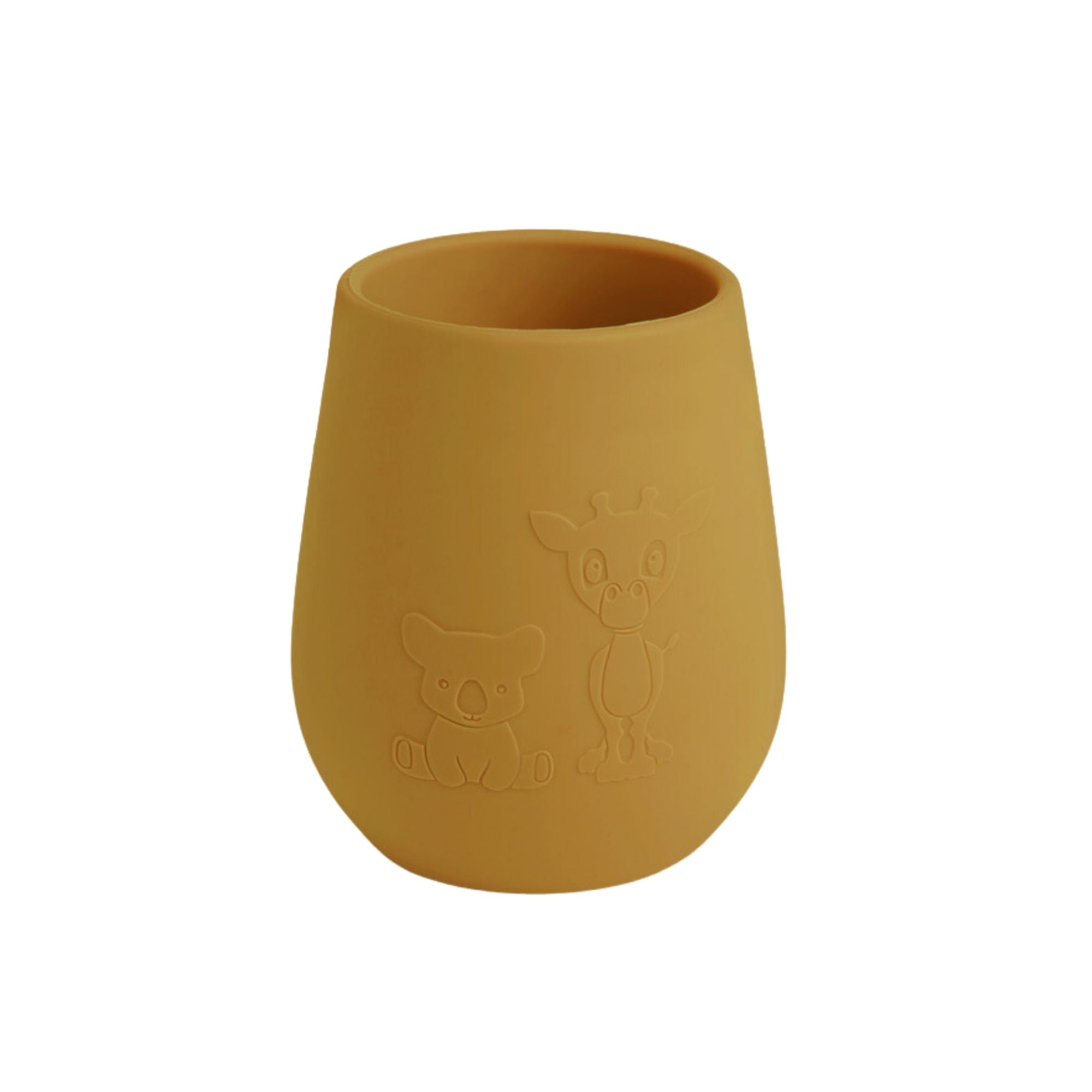 Silikoninis puodelis Kai - Dusty Yellow - little-goose.com