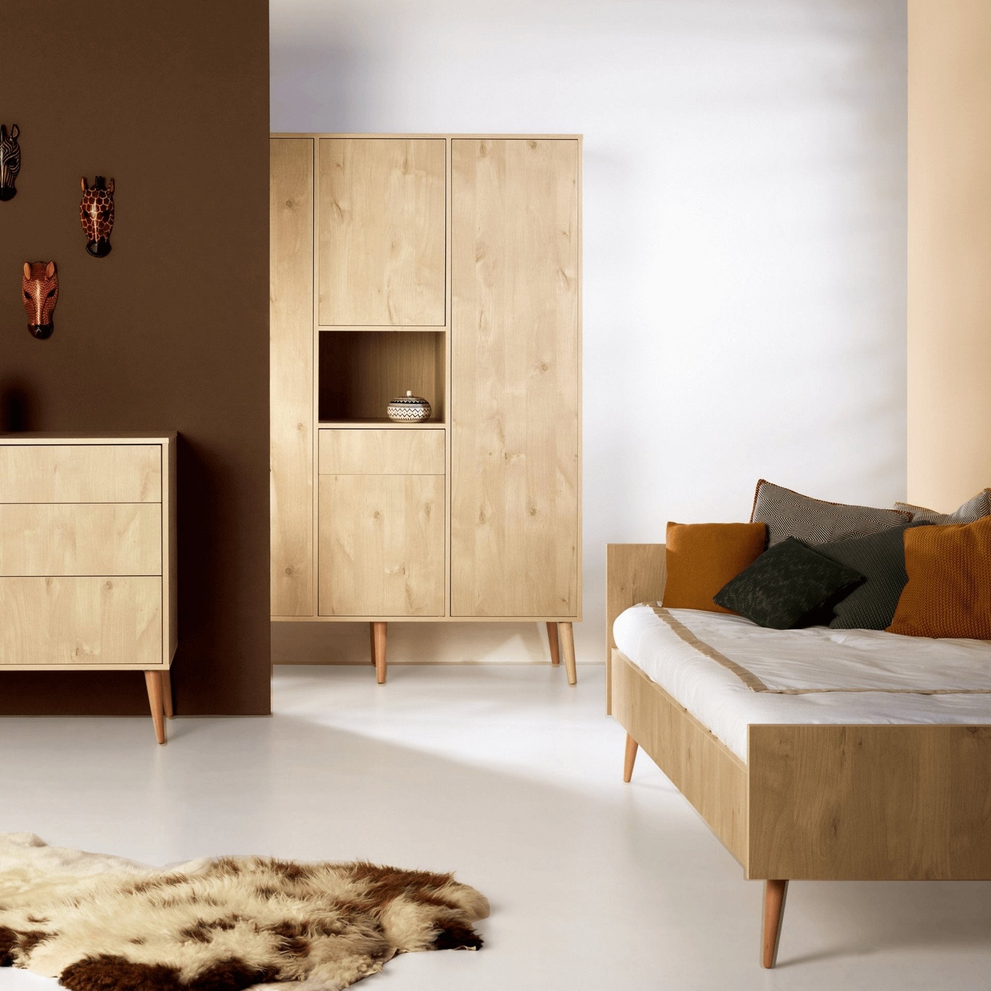 Vaikiška lova Cocoon Natural Oak - little-goose.com
