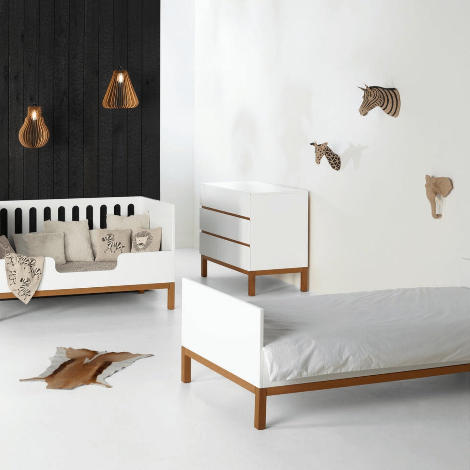 Vaikiška lova Indigo White - little-goose.com