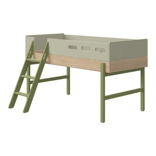 Vaikiška lova su nuožulniomis kopėčiomis Popsicle | Kiwi - 120.5 x 150.5 x 204.2 cm - little-goose.com