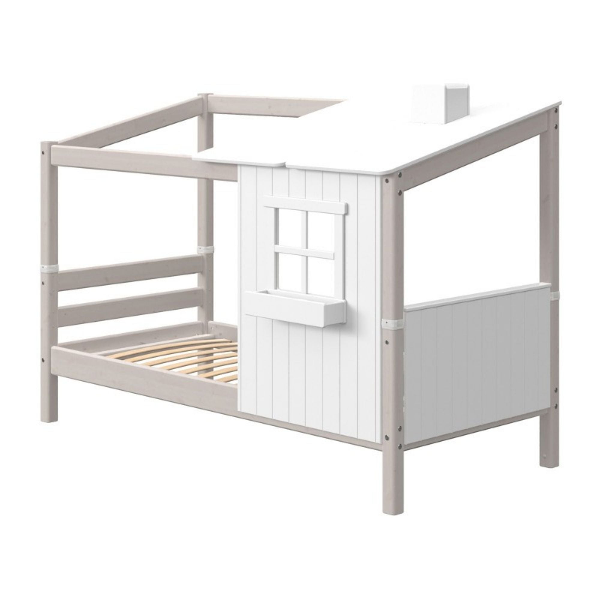 Vaikiška lova/namelis su vienu langu Classic | Grey - little-goose.com
